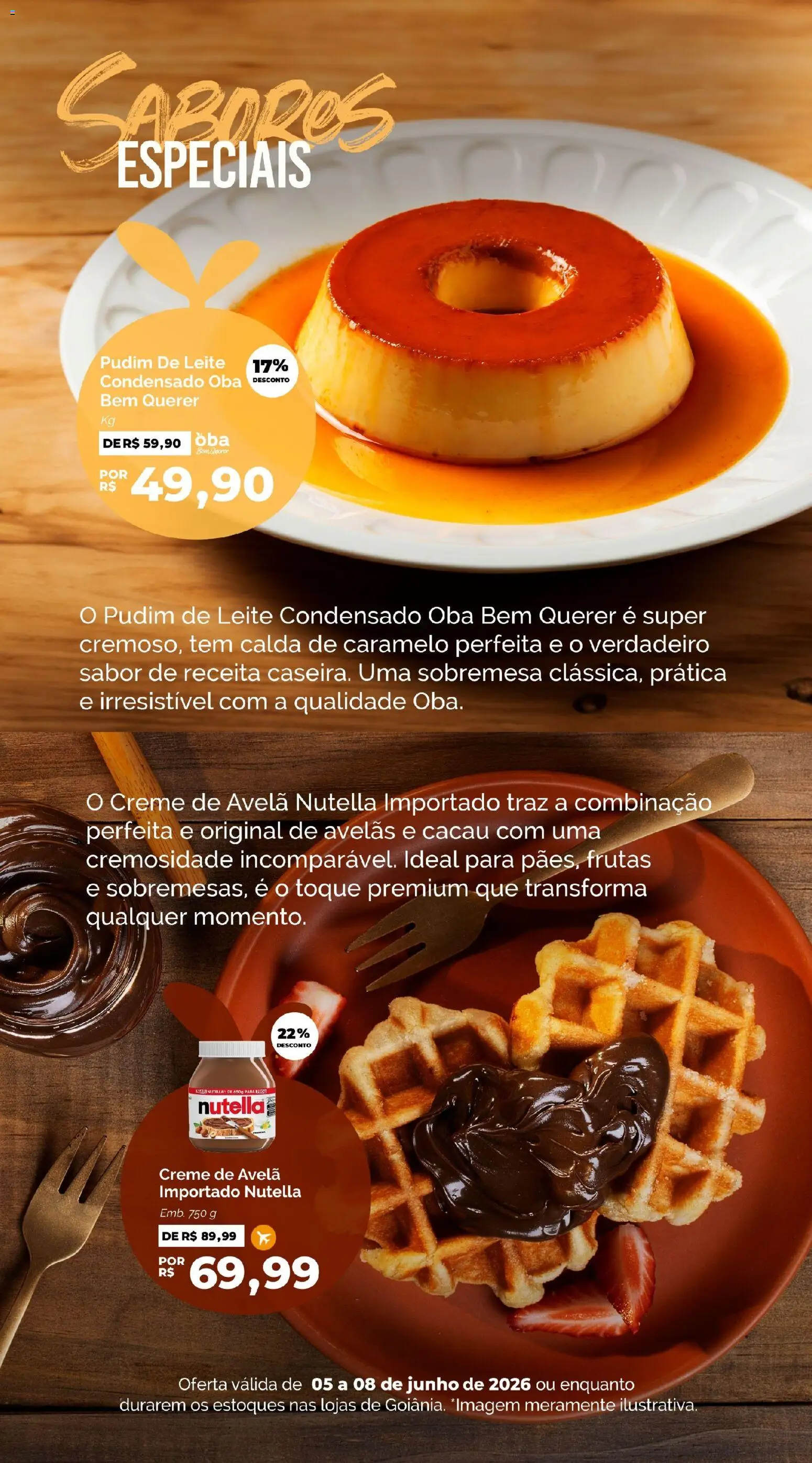Oba Hortifruti Folheto - válido de 05.06.2026 | Página: 2 | Produtos: Leite, Creme, Leite condensado, Creme de avelã