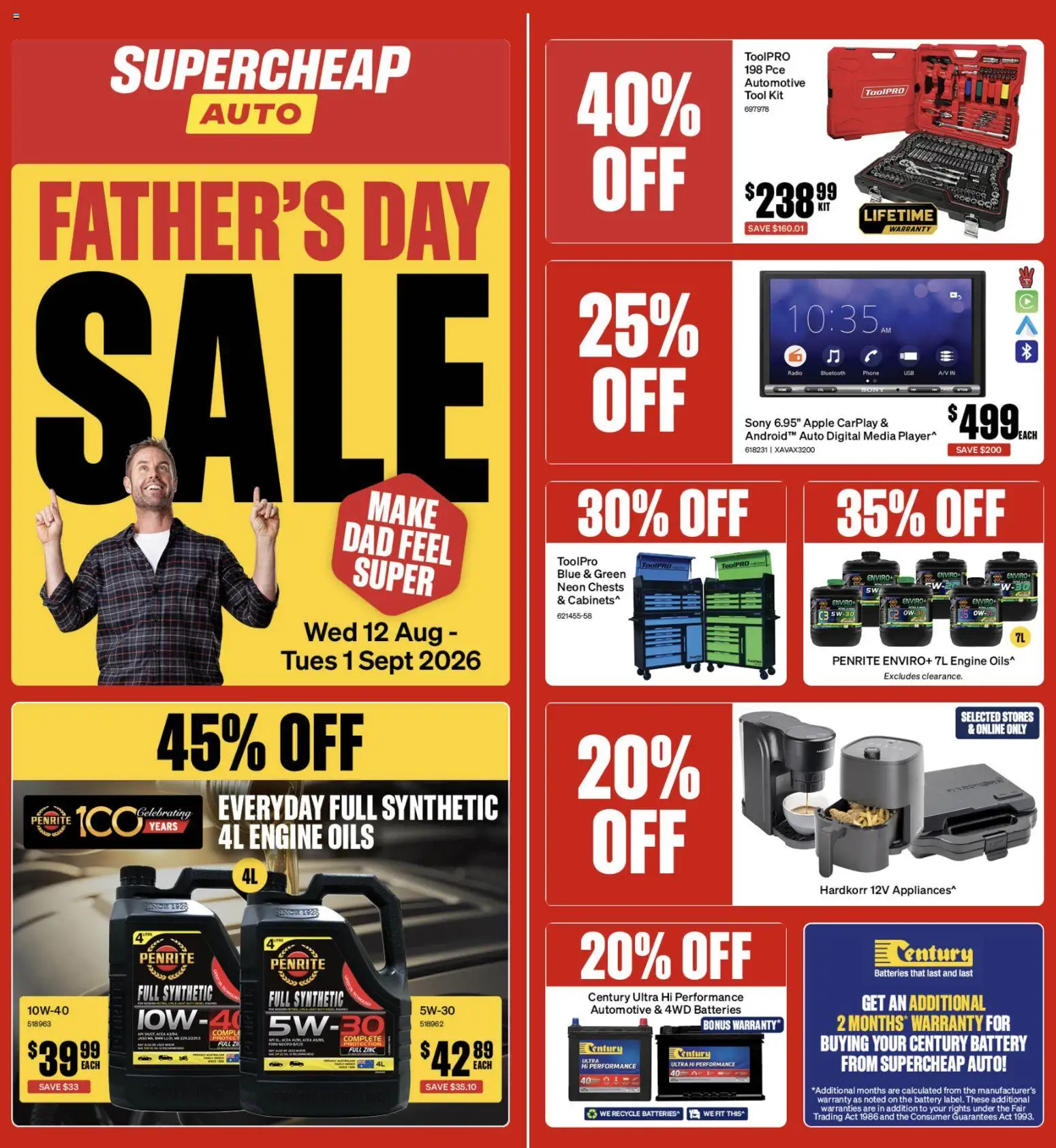 Supercheap Auto catalogue from 12 Aug 2026 | Page: 1