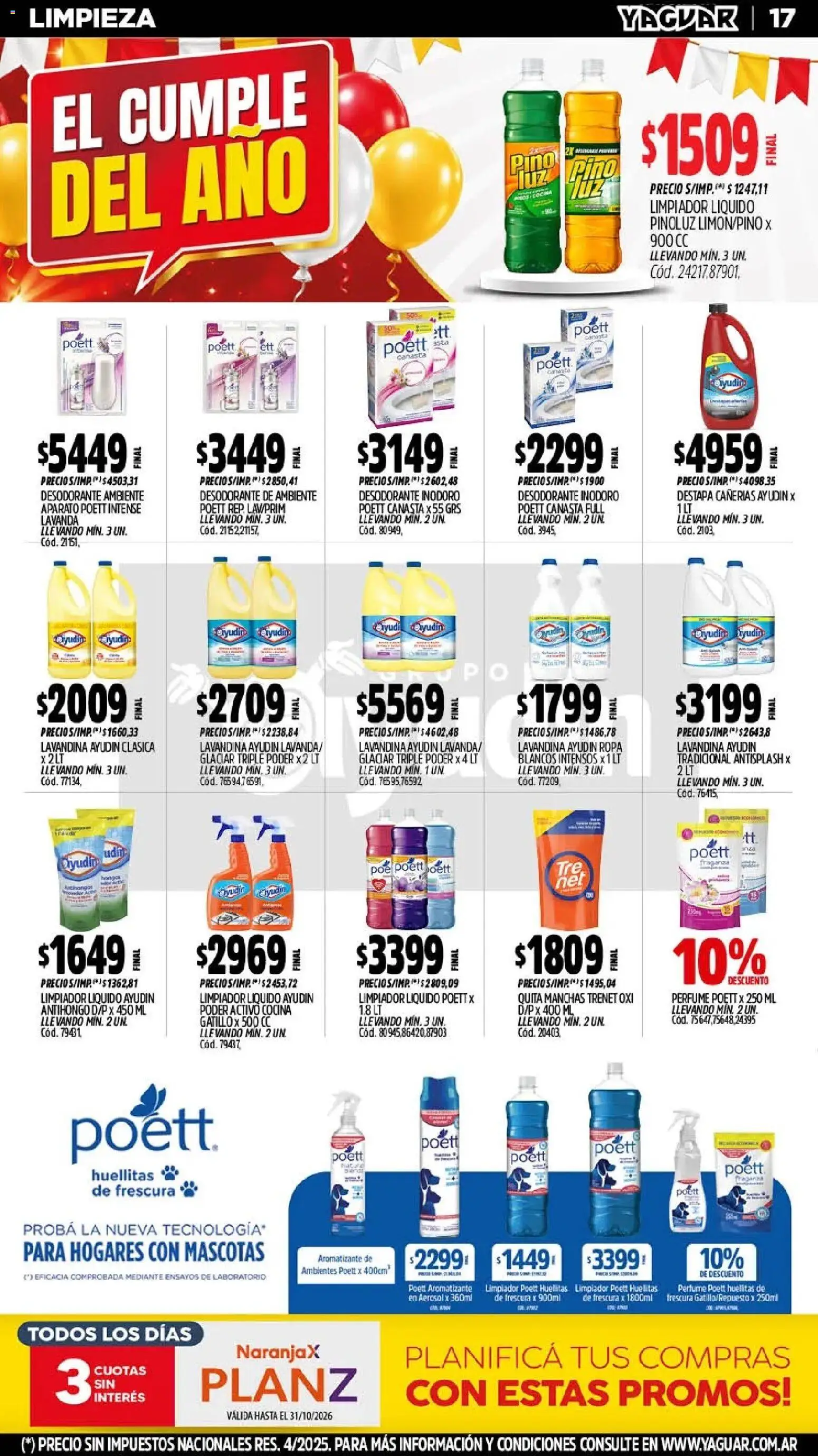 Yaguar - Oferta Semanal Chaco │ válido desde el 26/10/2026 | Página: 18
