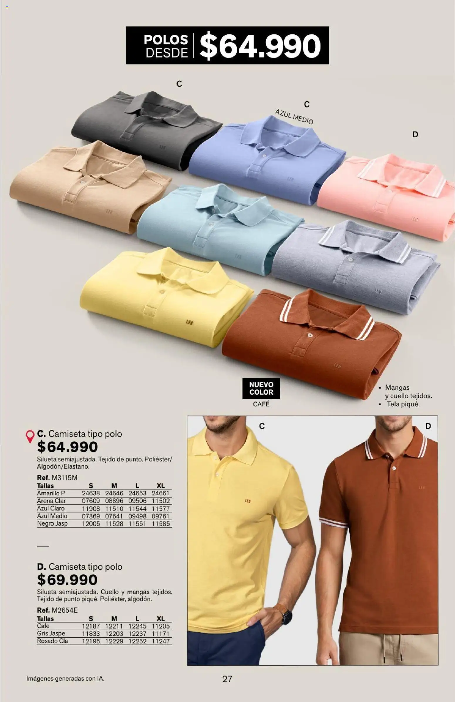 Leonisa revista - valida desde el 04/08/2026 | Página: 27 | Productos: Camiseta, Cuello, Café