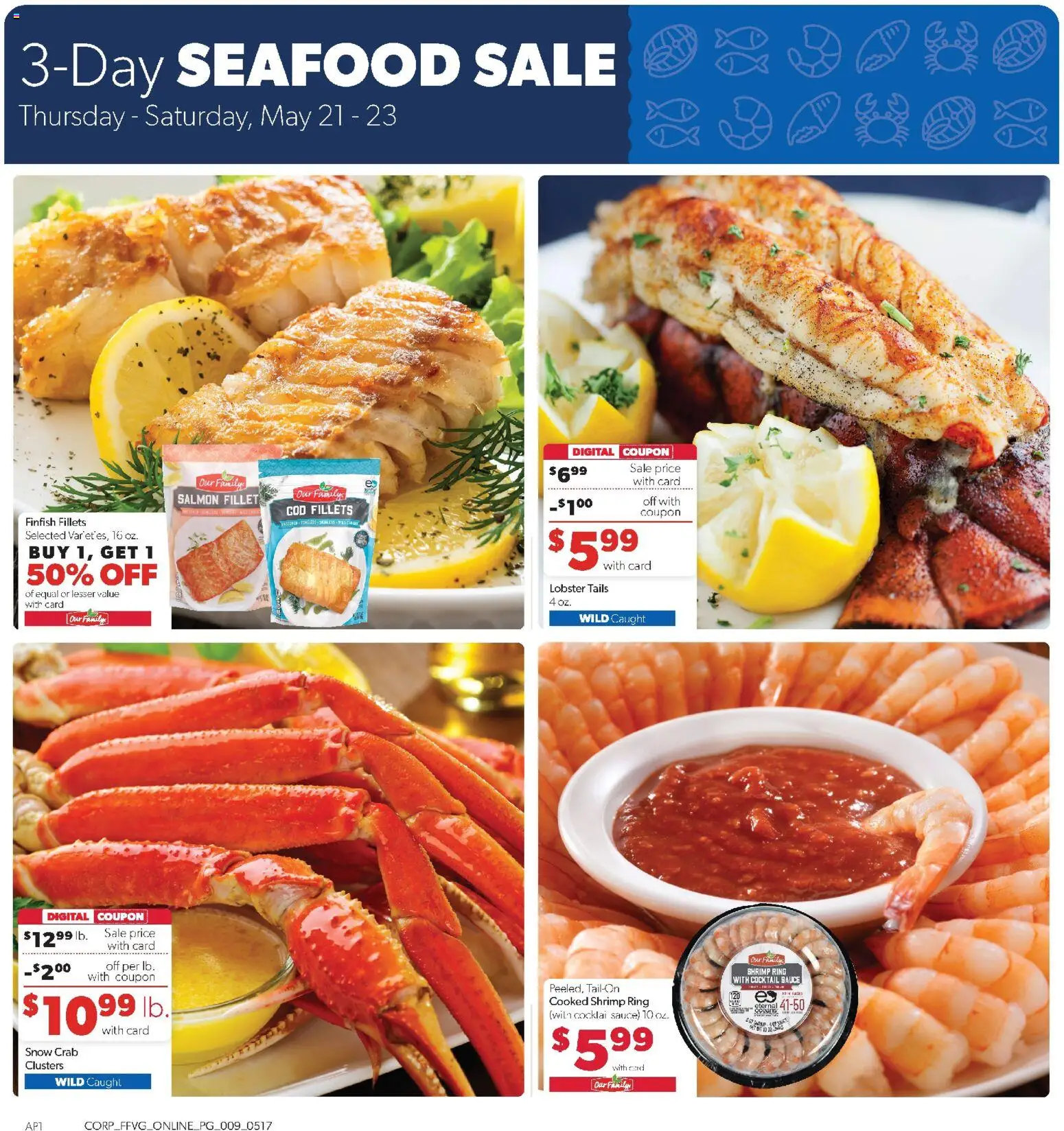 Family Fare Weekly Ad - MI - valid from 17.05.2026 | Page: 8 | Products: Ring, Sauce, Seafood