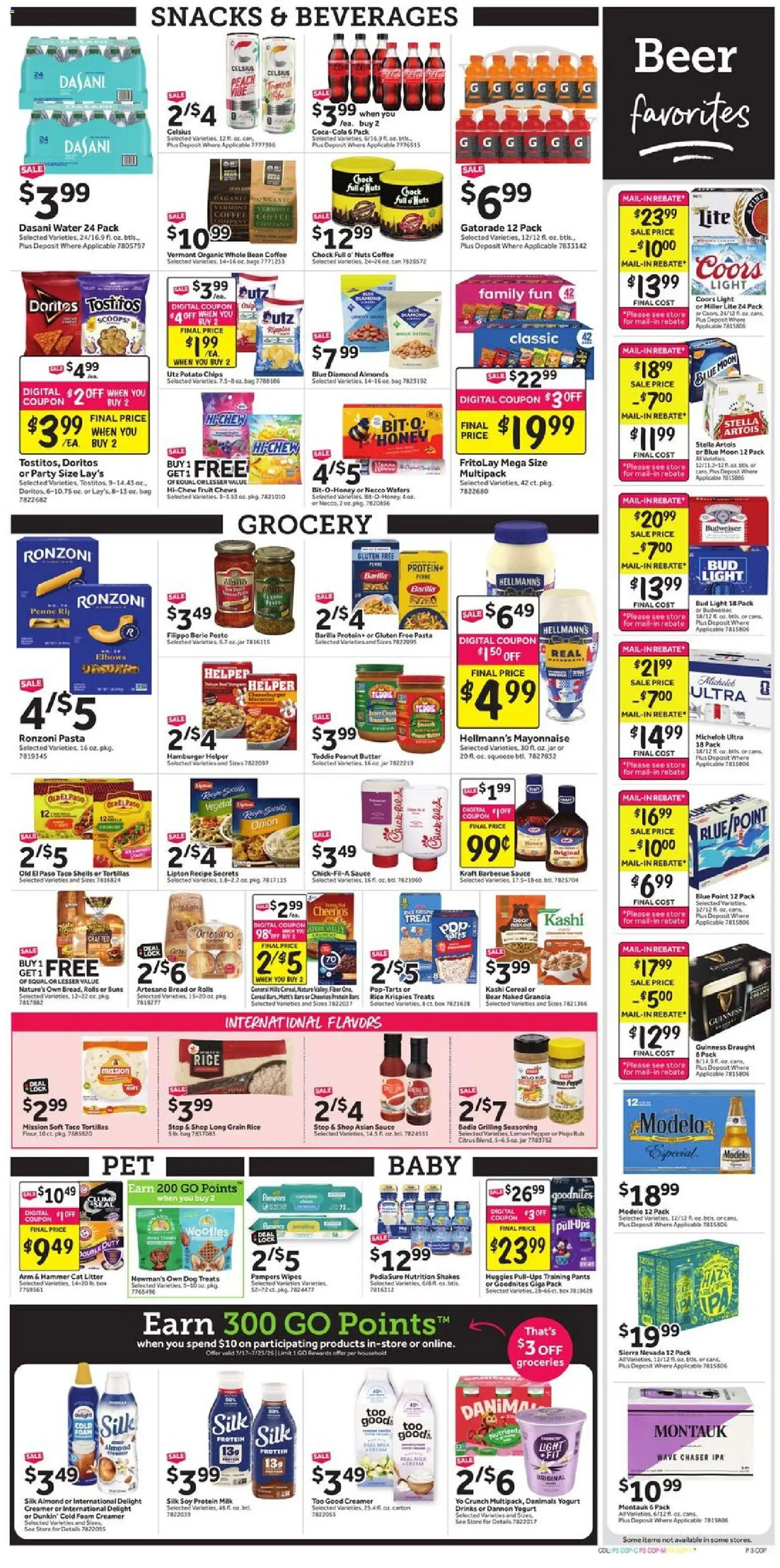 Stop & Shop Weekly Ad - valid from 07/17/2026 | Page: 7 | Products: Bread, Rice, Fruit, Foam