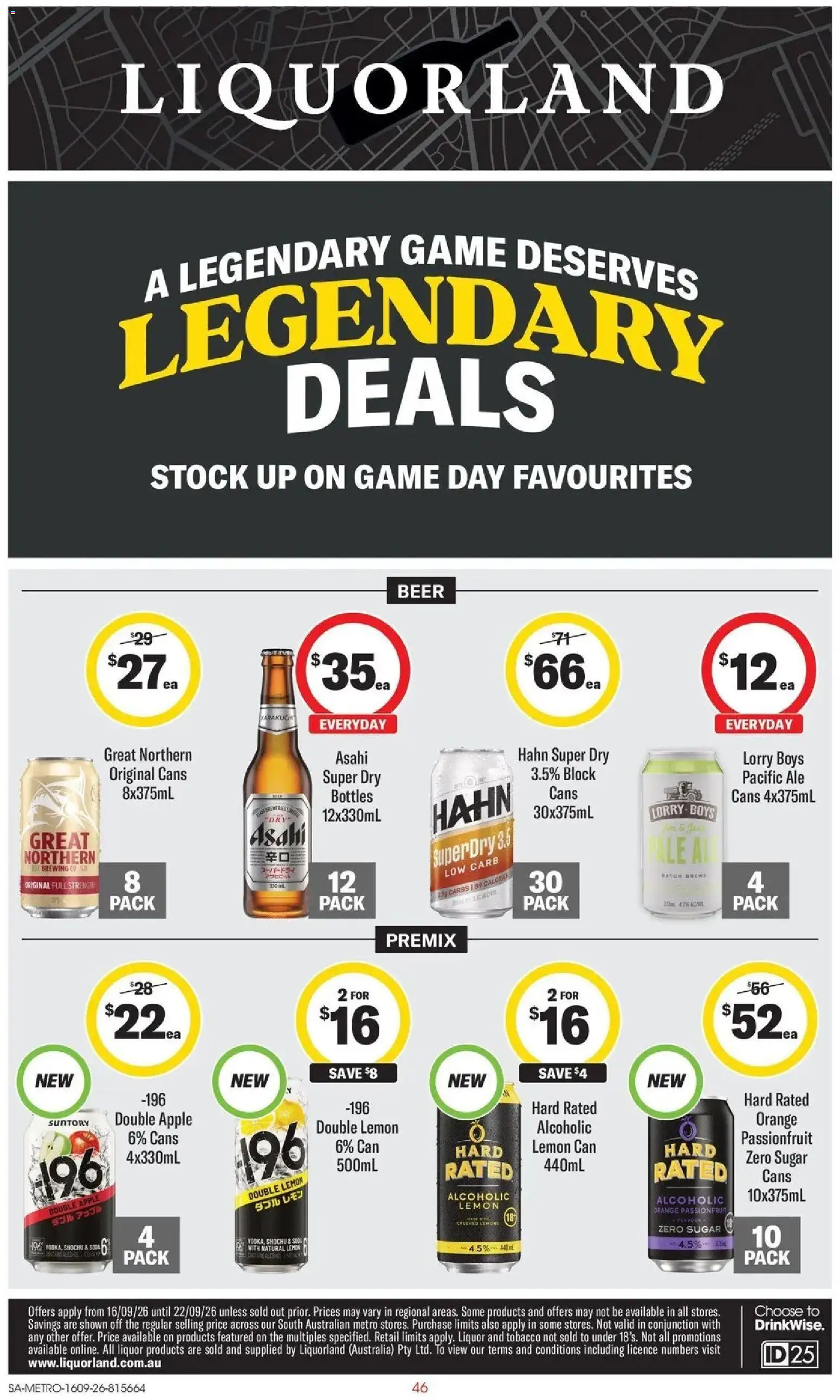 ﻿Coles catalogue valid from 16/09/2026 > Online Australia | Page: 46 | Products: Beer, Passionfruit, Sugar, Game