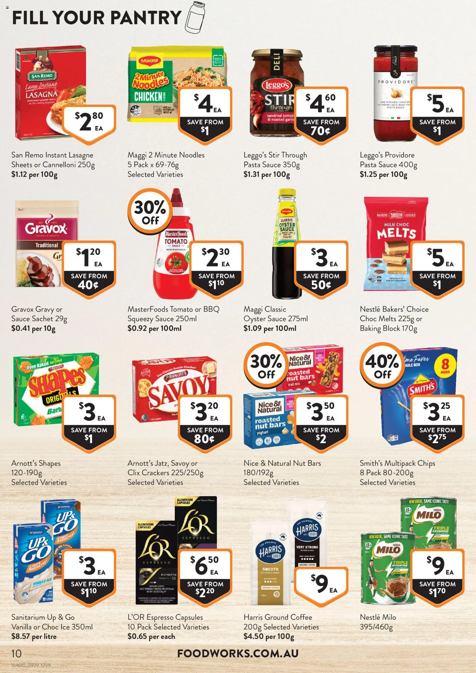 Foodworks catalogue - valid from 09/09/2026 | Page: 10 | Products: Capsules, Garlic, Ground coffee, Vanilla