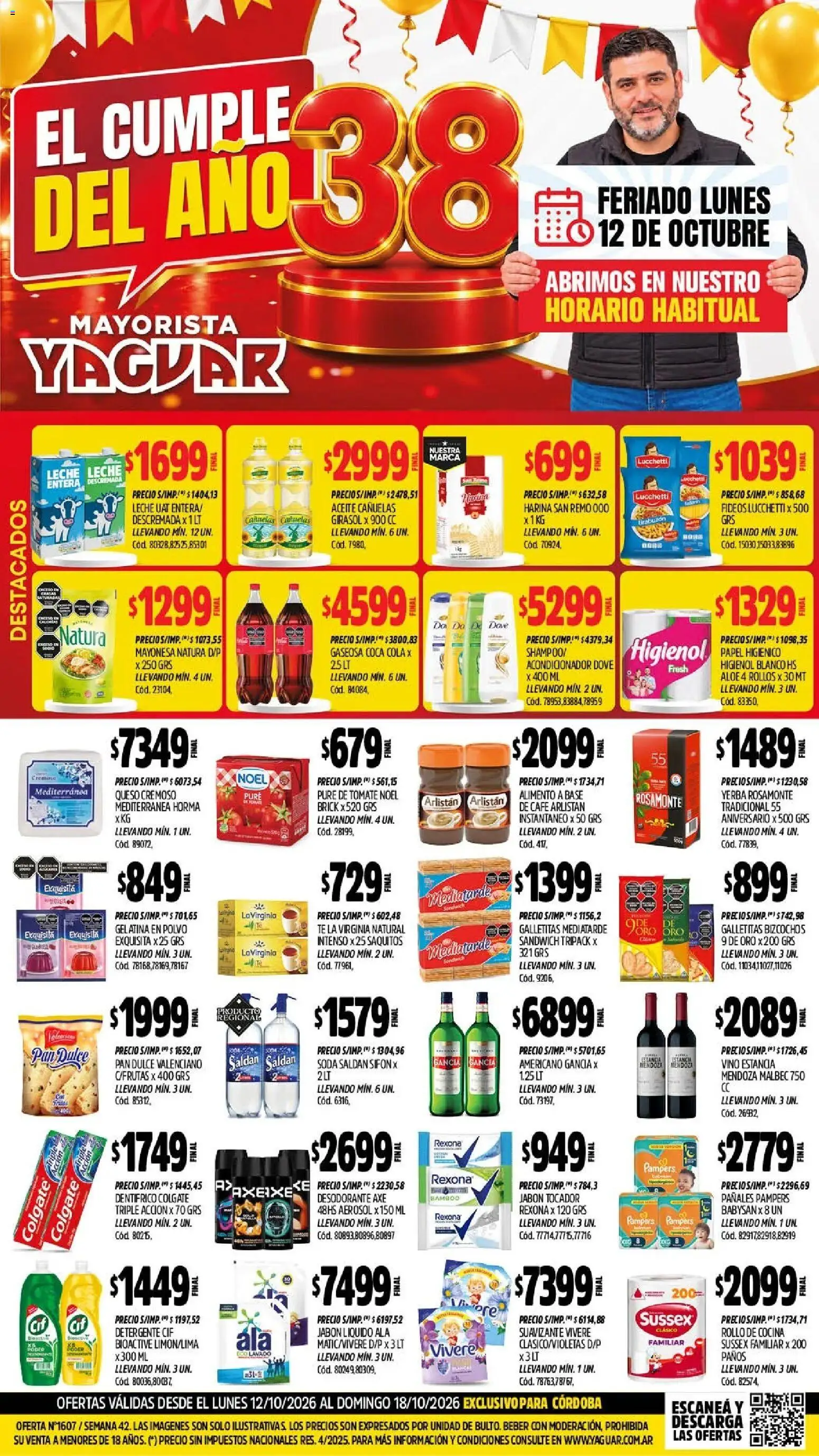 Yaguar - Oferta Semanal Córdoba │ válido desde el 12/10/2026 | Página: 1