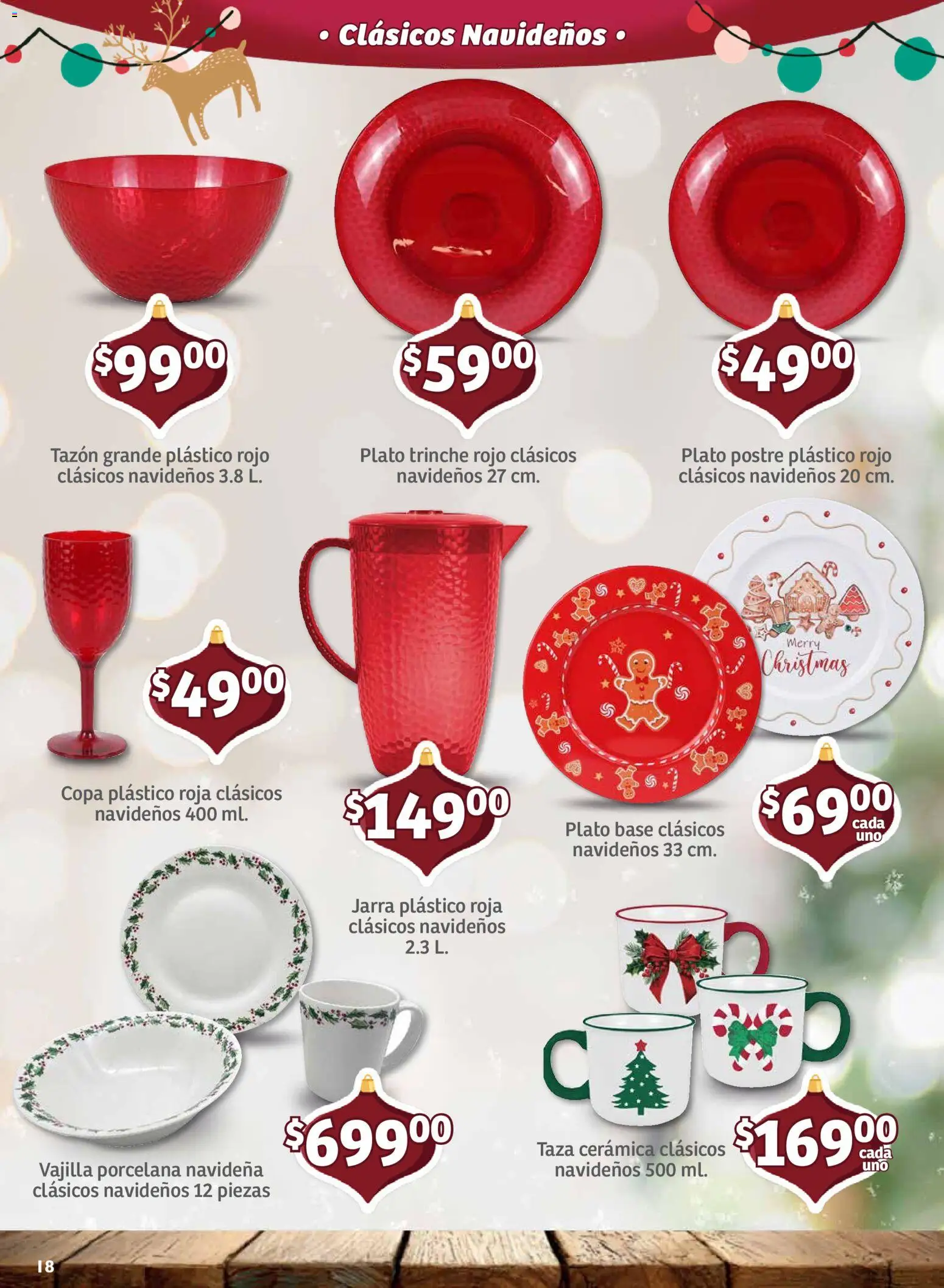 Nuevas ofertas de Soriana válidas en toda la República Mexicana desde el 30/09/2026. ¡Encuentra las mejores ofertas en Soriana folleto Decoración de Navidad Mercado! | Página: 18