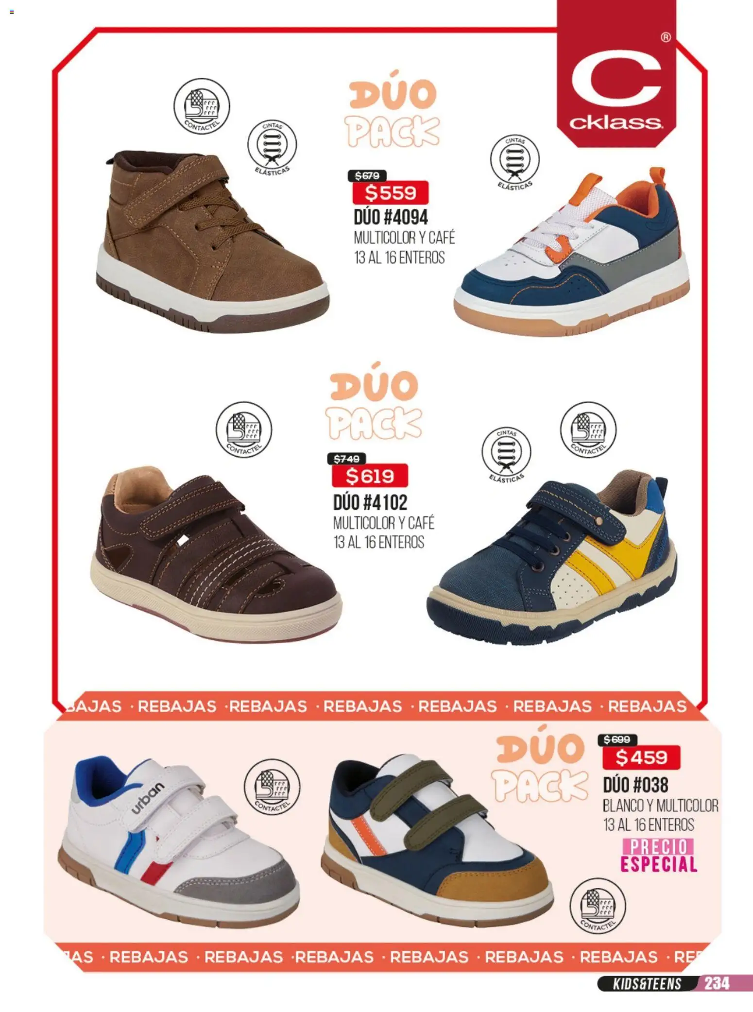 Nuevas ofertas de Cklass válidas en toda la República Mexicana desde el 23/06/2026. ¡Encuentra las mejores ofertas en Cklass catálogo Rebajas sobre rebajas calzado! | Página: 235 | Productos: Café