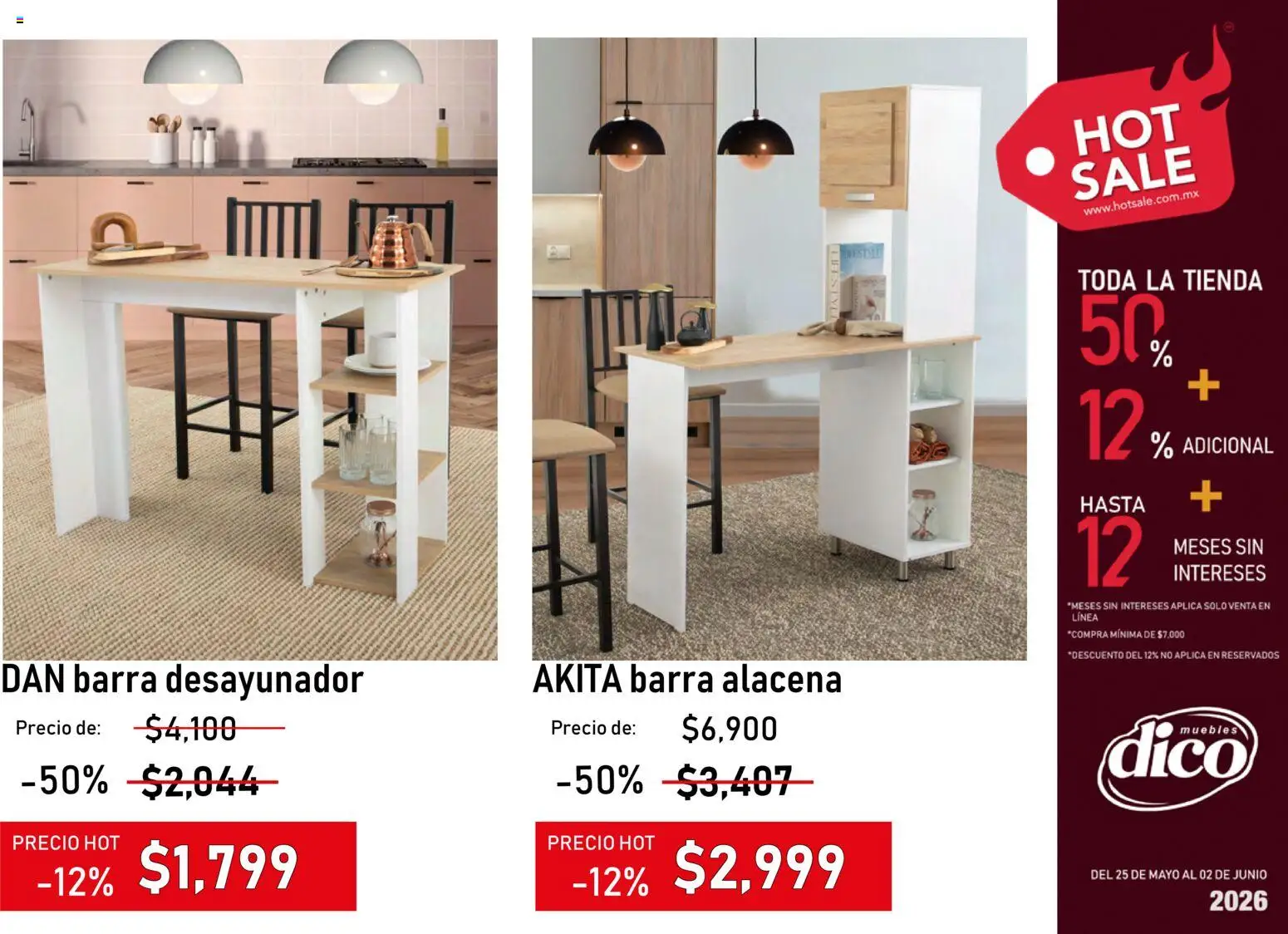 Nuevas ofertas de Muebles Dico válidas en toda la República Mexicana desde el 25.05.2026. ¡Encuentra las mejores ofertas en Muebles Dico - Hot Sale 2026 | Pacifico! | Página: 38