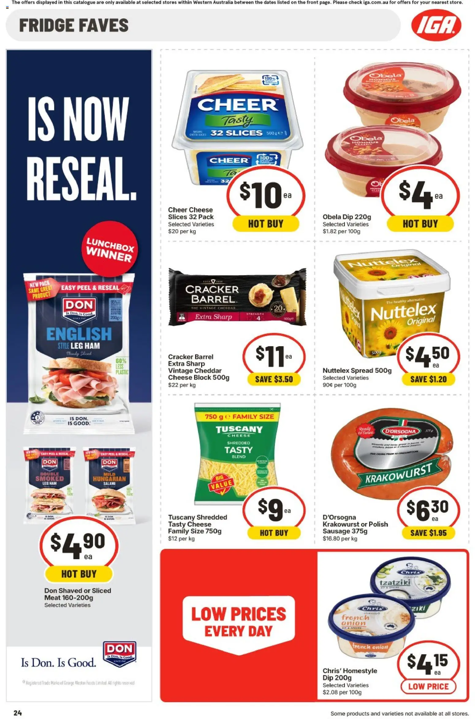 IGA catalogue - valid from 30/09/2026 | Page: 24 | Products: Peel, Polish, Sausage, Fridge
