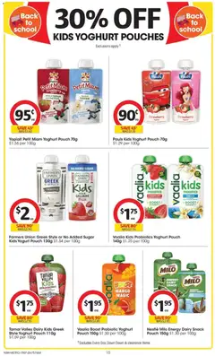 Preview of Coles catalogue - valid from 15/07/2026 | Page: 15 | Products: Milk, Dairy, Yoghurt, Sugar