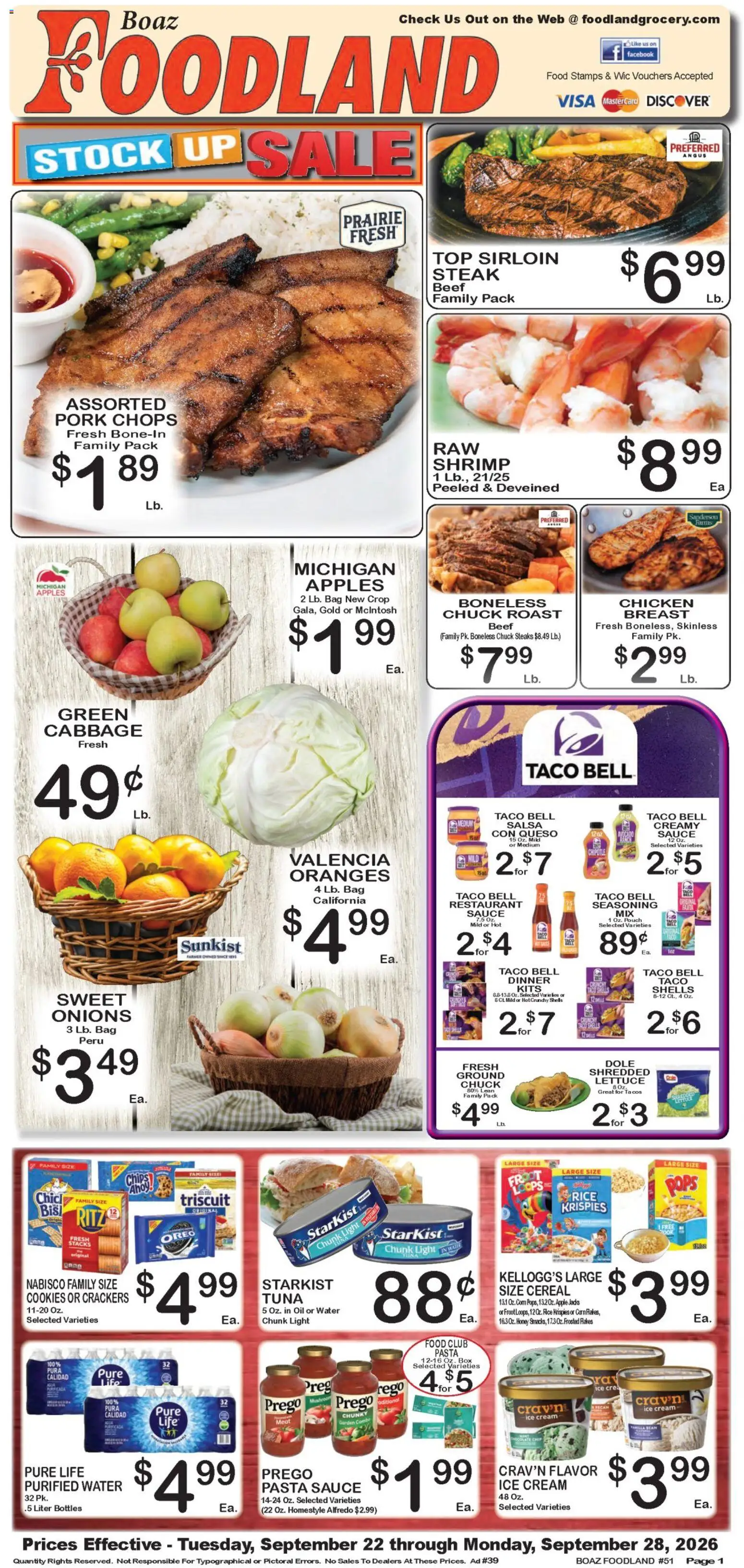 Foodland Weekly Ad - valid from 09/22/2026 | Page: 1