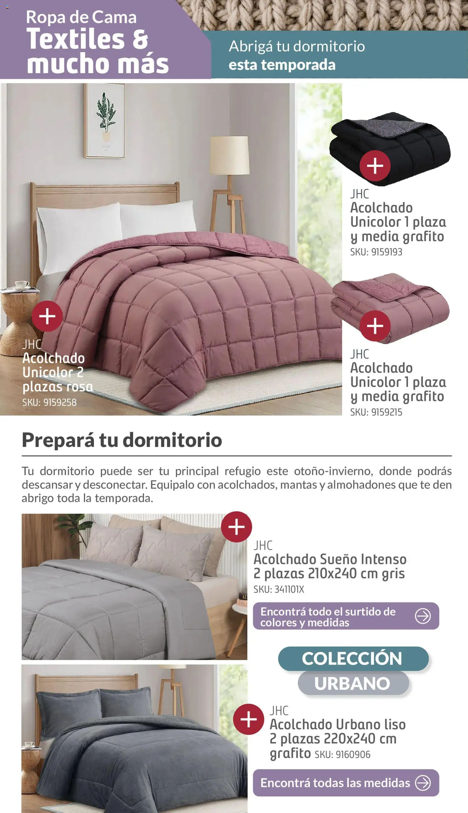 Sodimac catálogo clima │ válido desde el 08/07/2026 | Página: 16 | Productos: Acolchado, Ropa de cama, Ropa, Té