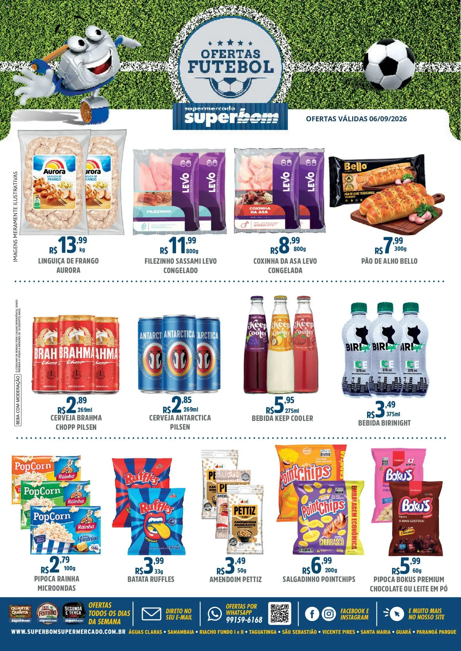 Superbom Folheto - válido de 06/09/2026 | Página: 1 | Produtos: Pó, Manteiga, Cerveja, Microondas