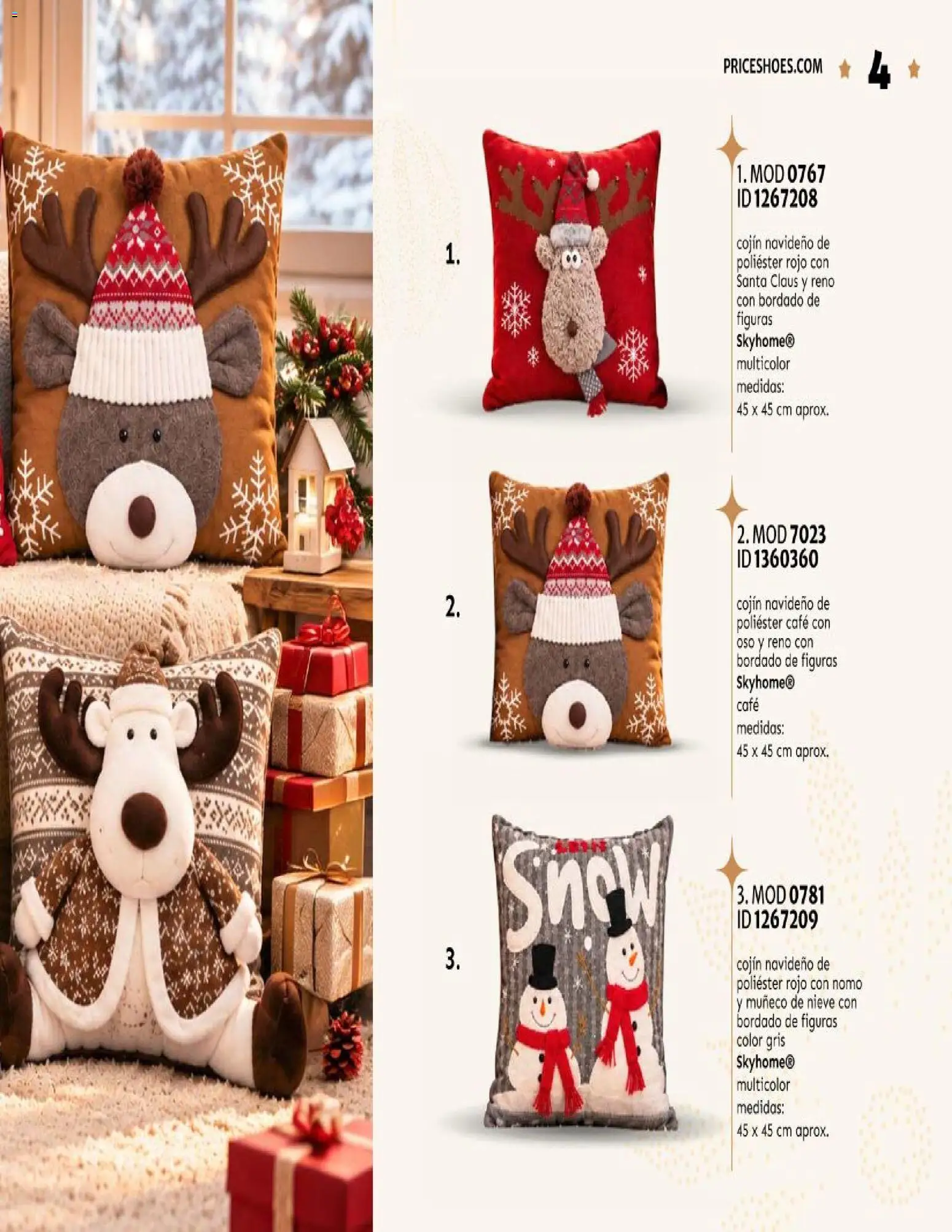 Nuevas ofertas de Price Shoes válidas en toda la República Mexicana desde el 15/10/2026. ¡Encuentra las mejores ofertas en Price Shoes catálogo Navidad Home! | Página: 5