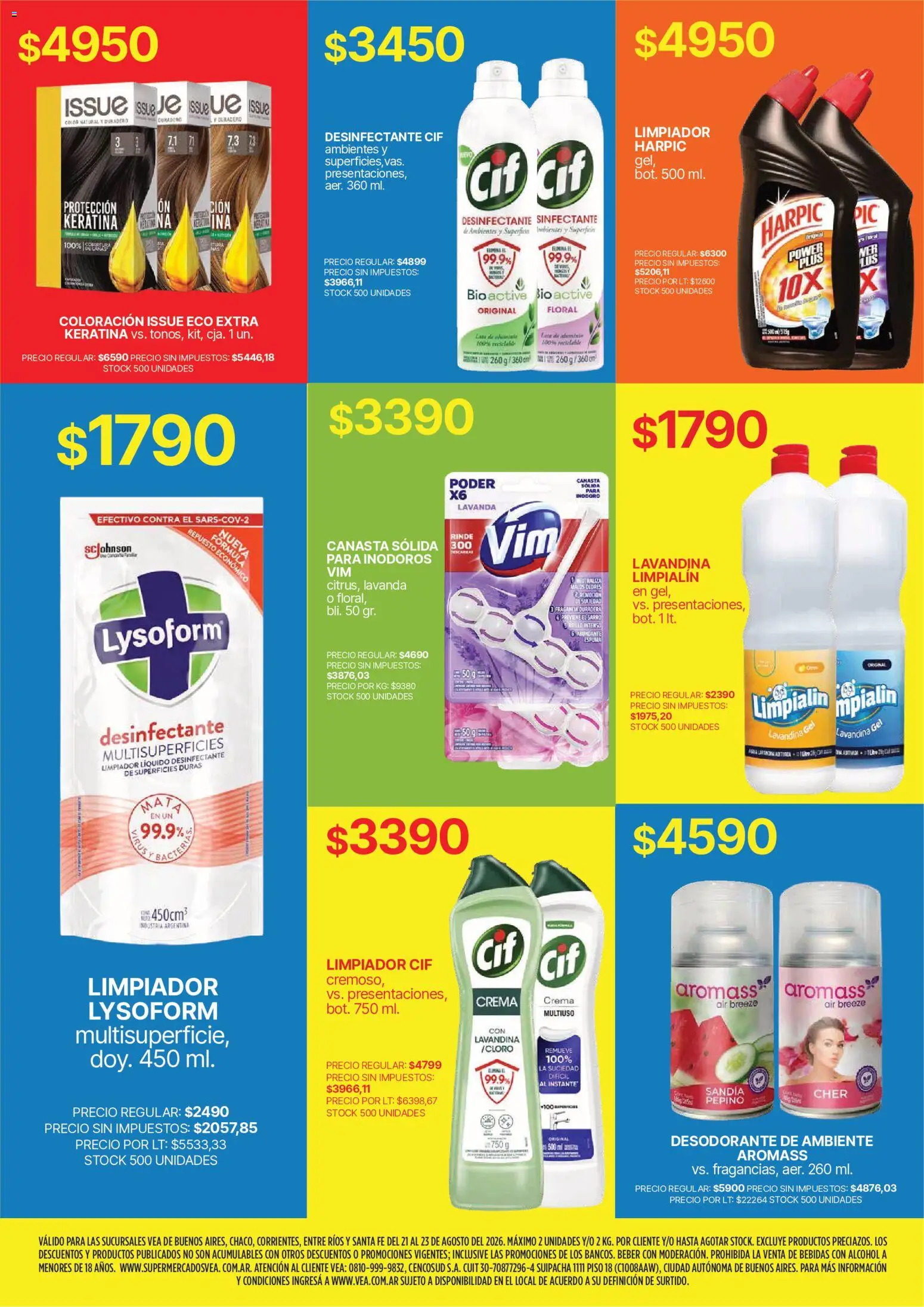 Vea - Fin de semana de ahorro | BA Nea │ válido desde el 21/08/2026 | Página: 8 | Productos: Inodoro, Sandía, Desodorante, Alcohol