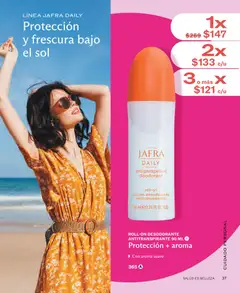 Vista previa de ROLL-ON DESODORANTE ANTITRANSPIRANTE 90 ML, Roll-on desodorante antitranspirante con protección y aroma. Con aroma suave., nuevo folleto de la tienda, válido en México a partir del 01/07/2026 | Página: 37