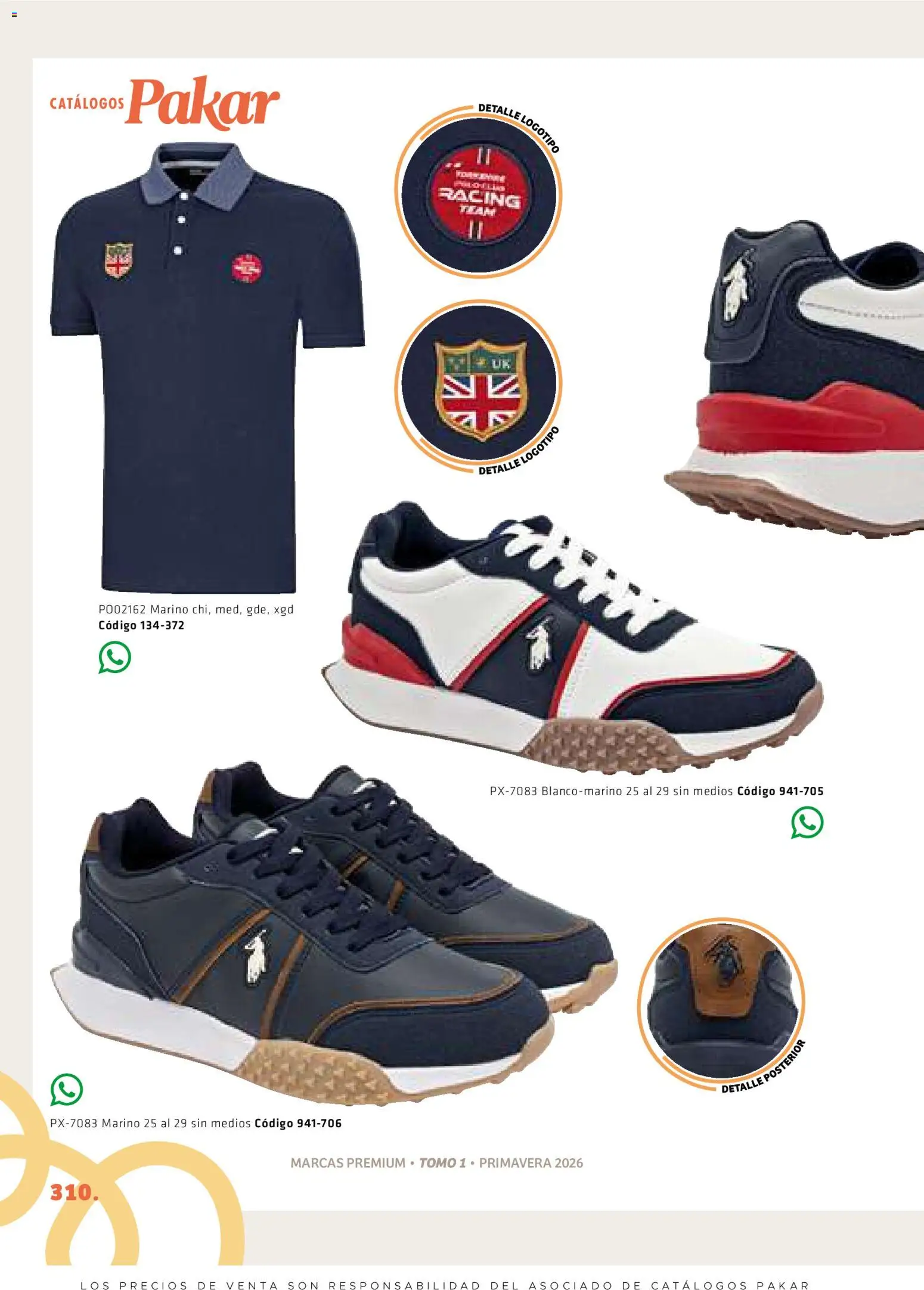 Nuevas ofertas de SC Pakar válidas en toda la República Mexicana desde el 27/02/2026. ¡Encuentra las mejores ofertas en SC Pakar catálogo Premium Men Tomo 1! | Página: 310