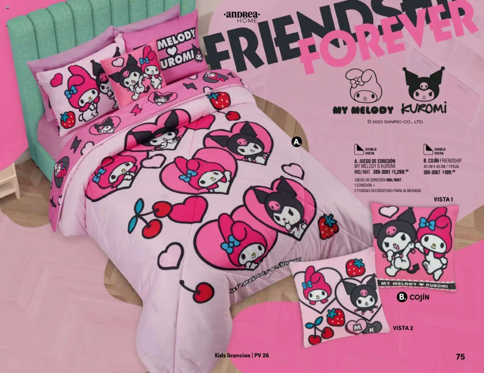 Nuevas ofertas de Andrea válidas en toda la República Mexicana desde el 25/01/2026. ¡Encuentra las mejores ofertas en Andrea catálogo Home! | Página: 75 | Productos: Juego, Almohada