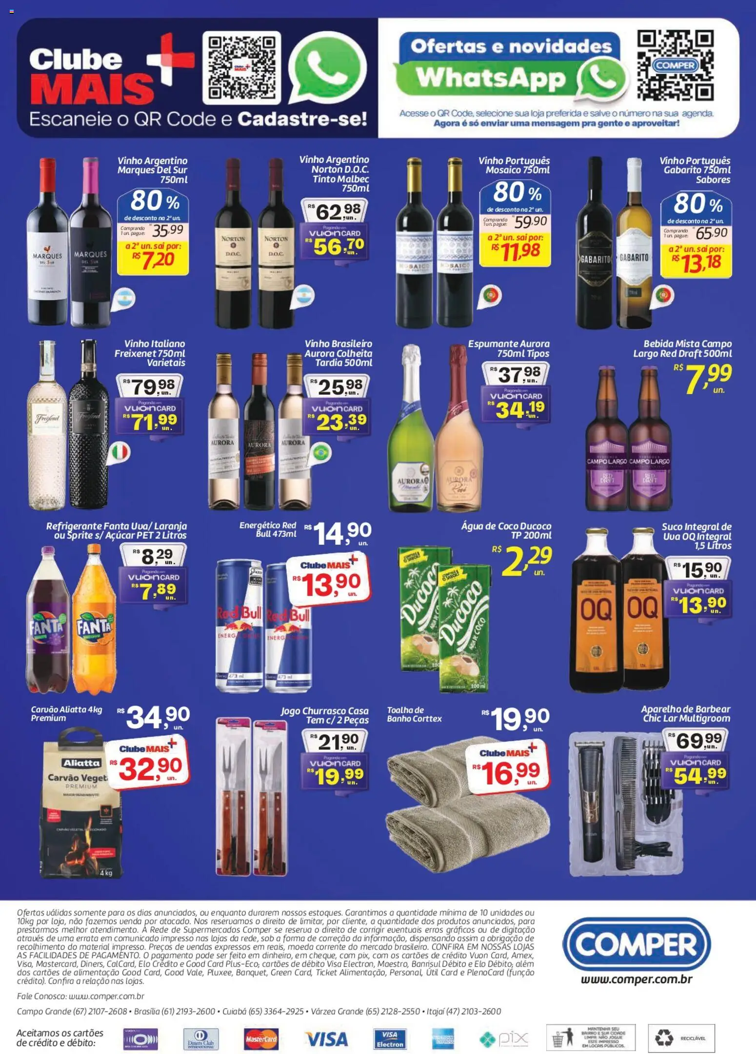 Comper Folheto - válido de 07/08/2026 | Página: 2 | Produtos: Água de coco, Fanta, Energético, Açúcar
