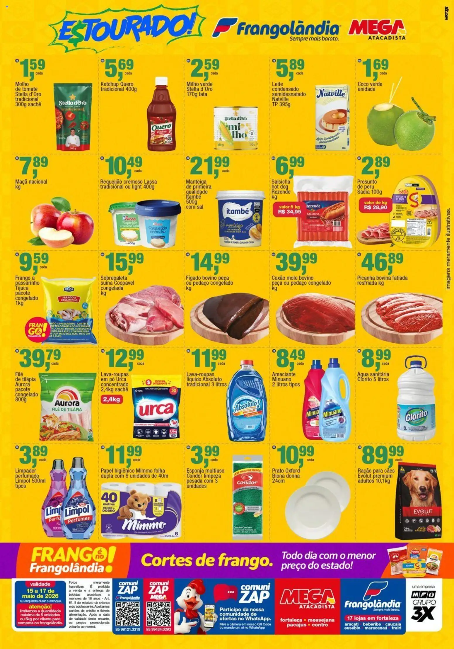Frangolândia Folheto - válido de 15.05.2026 | Página: 2 | Produtos: Maiô, Tilápia, Ketchup, Leite condensado