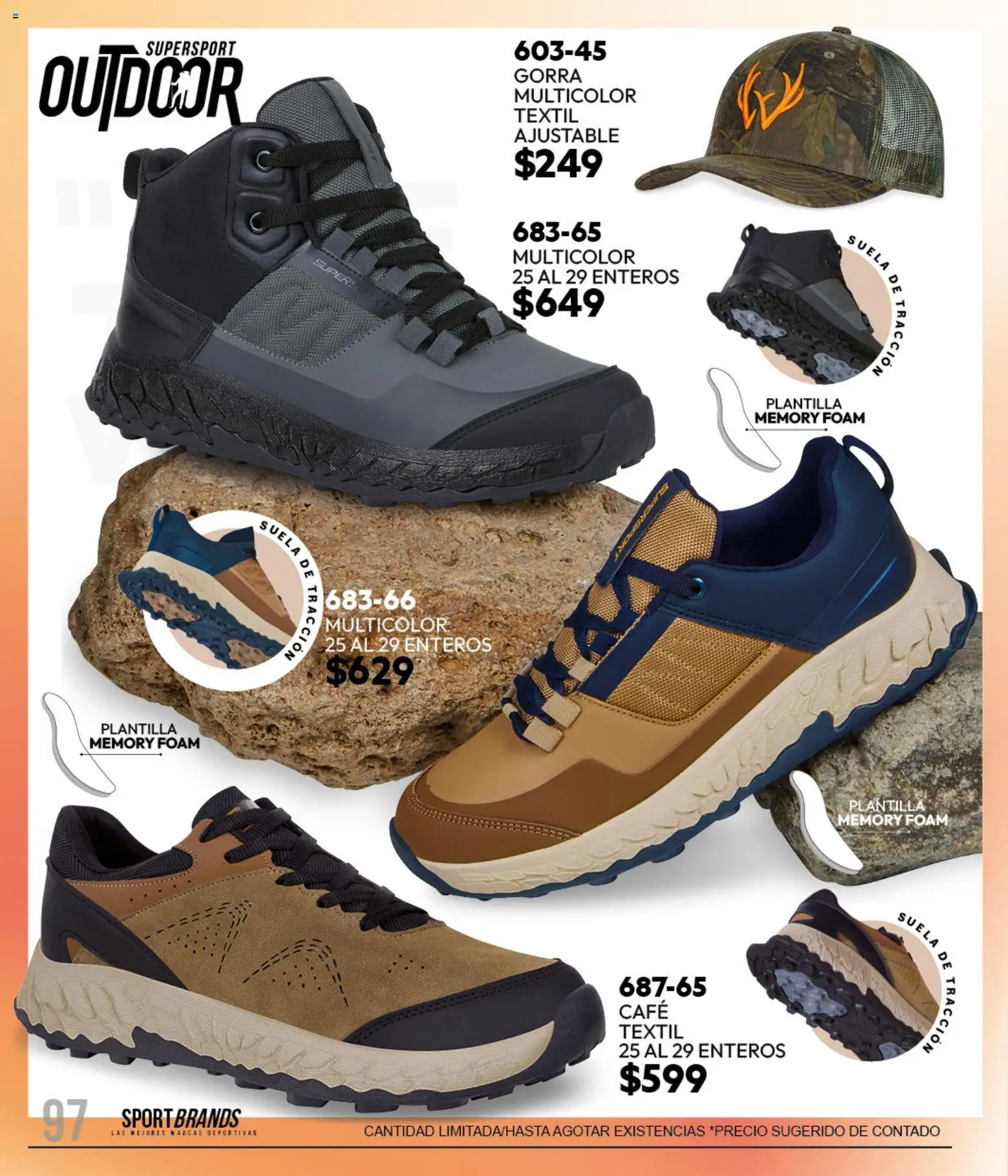 Nuevas ofertas de Cklass válidas en toda la República Mexicana desde el 11/09/2026. ¡Encuentra las mejores ofertas en Cklass catálogo Sportbrands Caballero Invierno! | Página: 112 | Productos: Gorra, Café