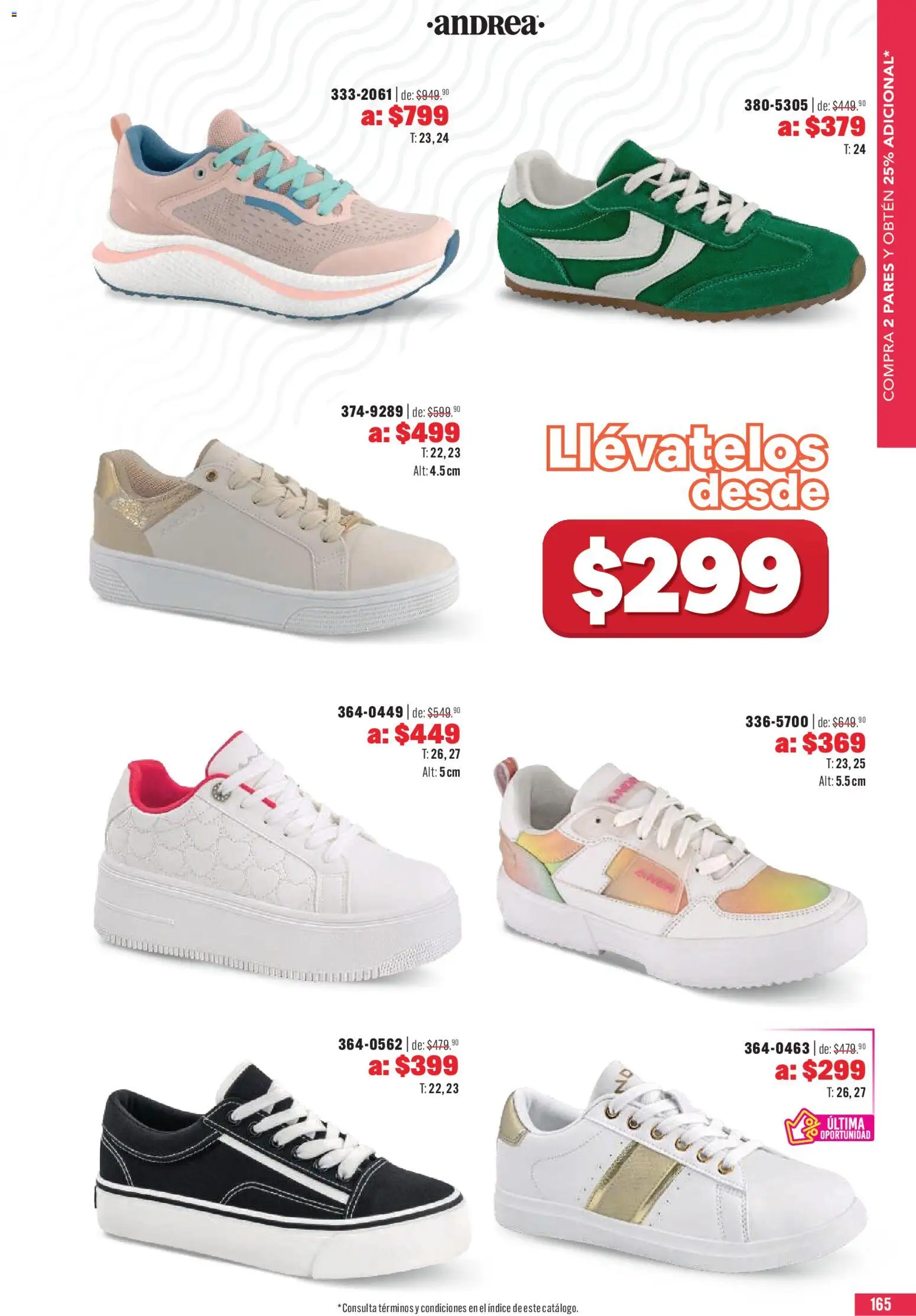 Nuevas ofertas de Andrea válidas en toda la República Mexicana desde el 03.05.2026. ¡Encuentra las mejores ofertas en Andrea catálogo Outlet! | Página: 165