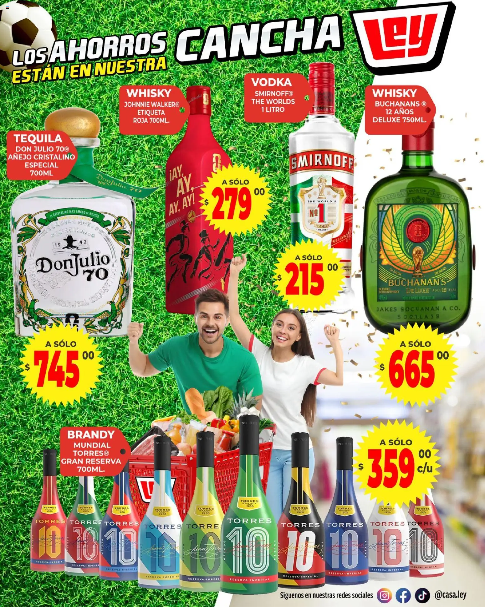 Nuevas ofertas de Casa Ley válidas en toda la República Mexicana desde el 11.06.2026. ¡Encuentra las mejores ofertas en Casa Ley folleto Día del Padre con Con Mundial 2026! | Página: 22 | Productos: Tequila, Vodka, Whisky