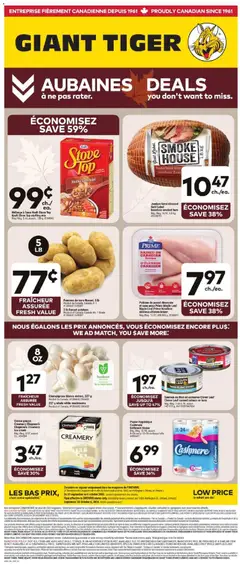 Preview of Giant Tiger weekly flyer / circulaire from shop Giant Tiger valid from Sep 30, 2026