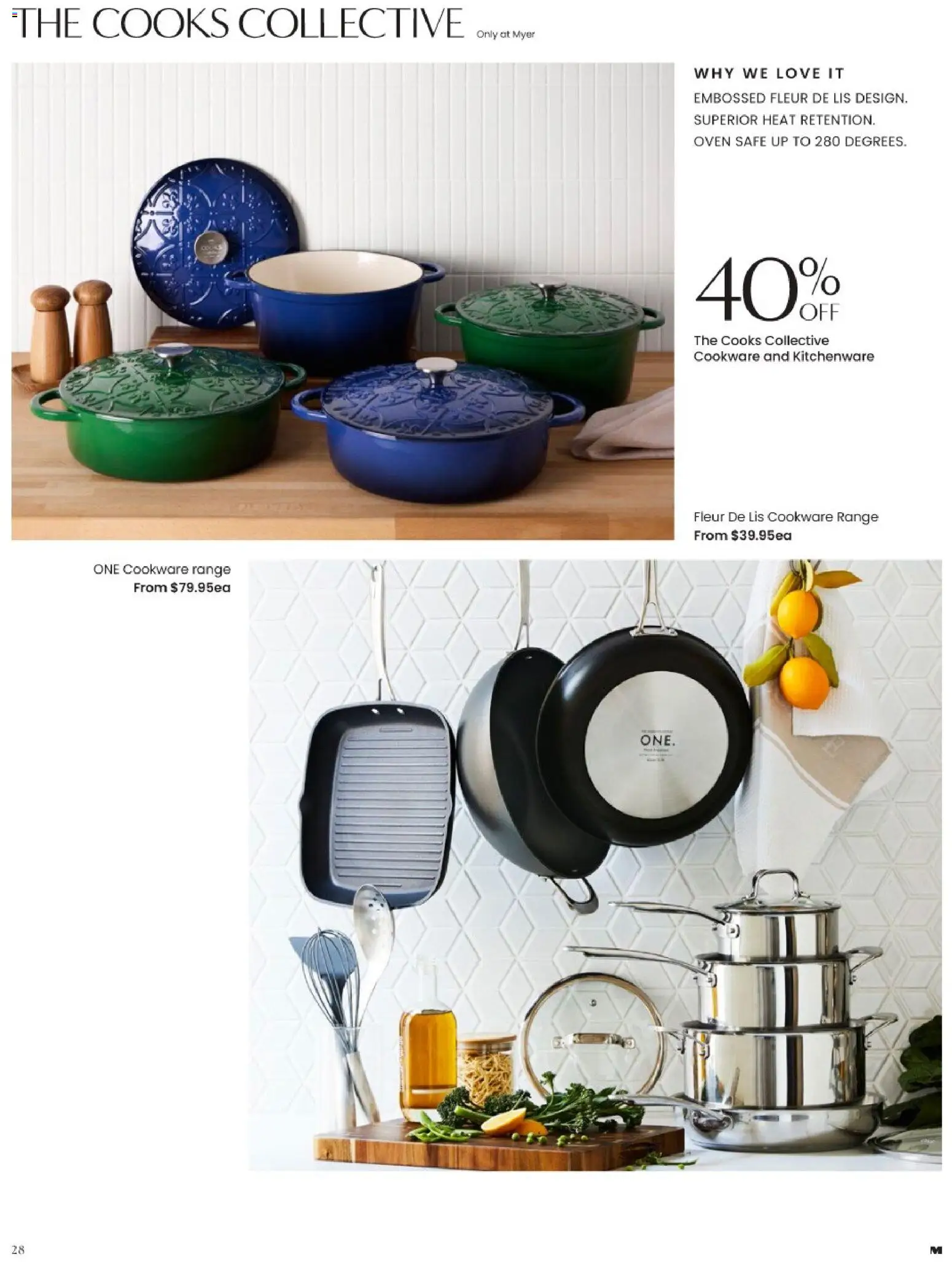 Myer catalogue - valid from 01/08/2026 | Page: 28 | Products: Cookware, Oven, Safe