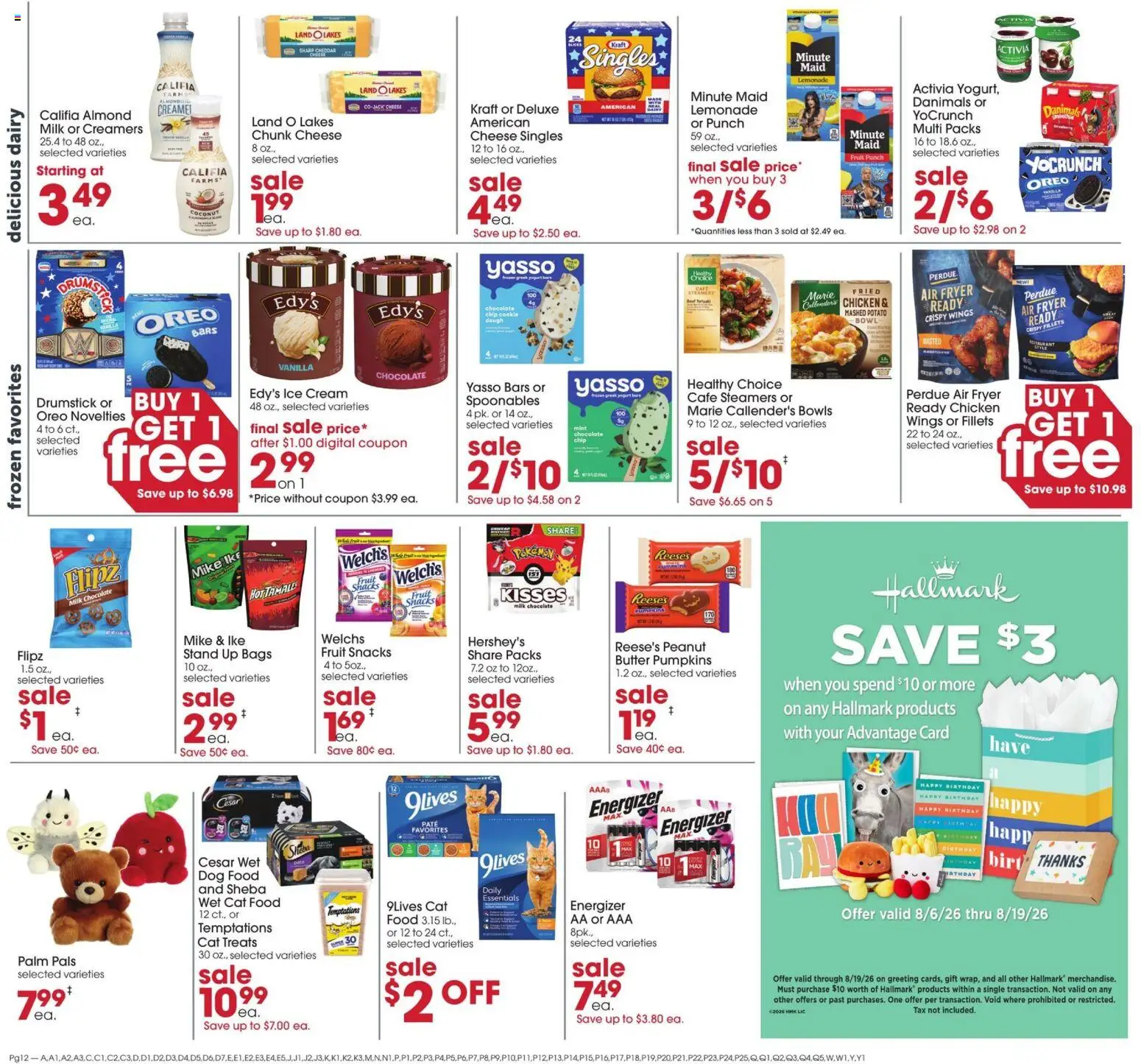 Giant Eagle Weekly Ad - valid from 08/13/2026 | Page: 10 | Products: Chicken, Olives, Cream, Snacks