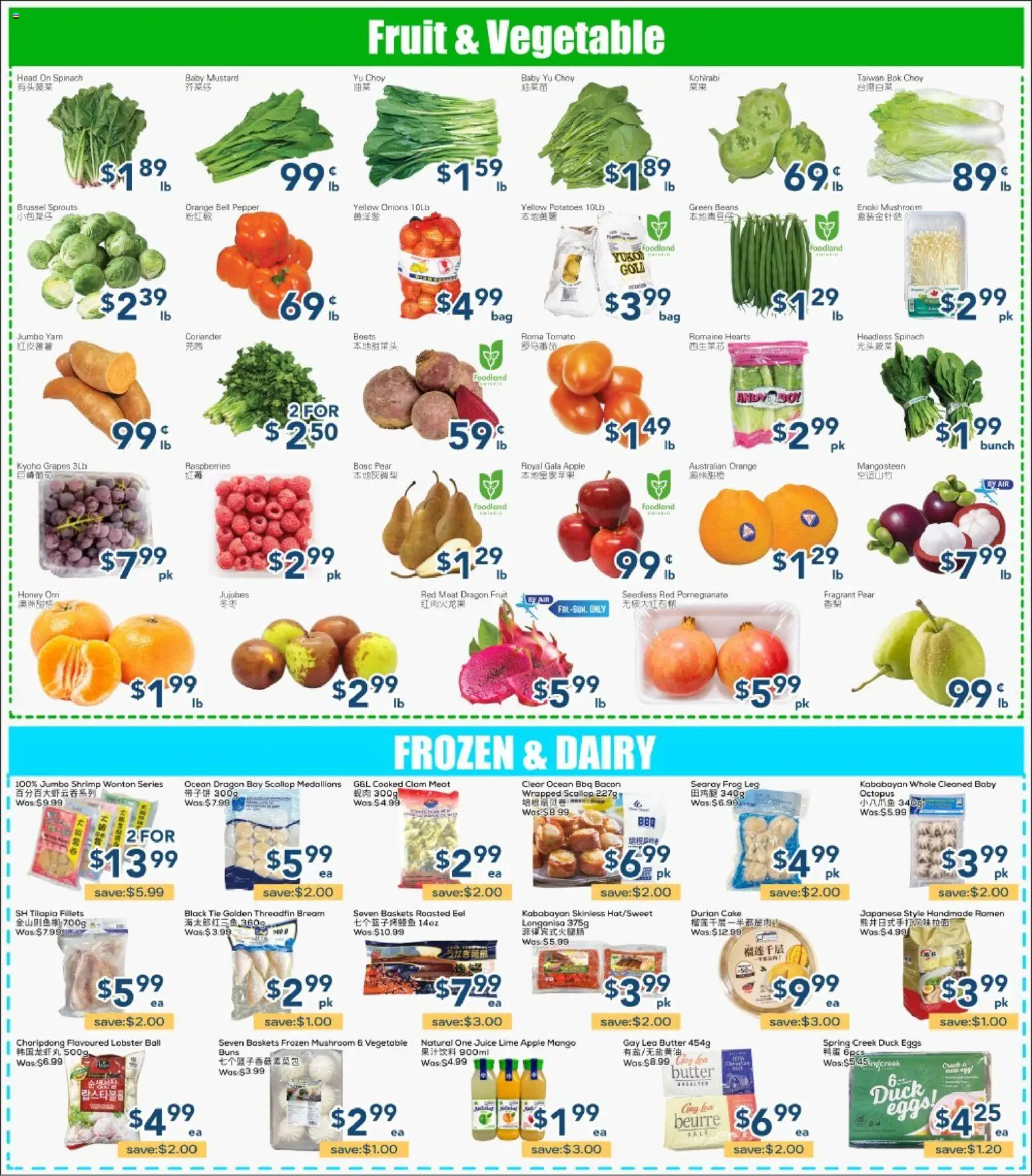Oceans flyer valid from Sep 25, 2026 | Page: 2 | Products: Fruit, Potatoes, Tomato, Kohlrabi