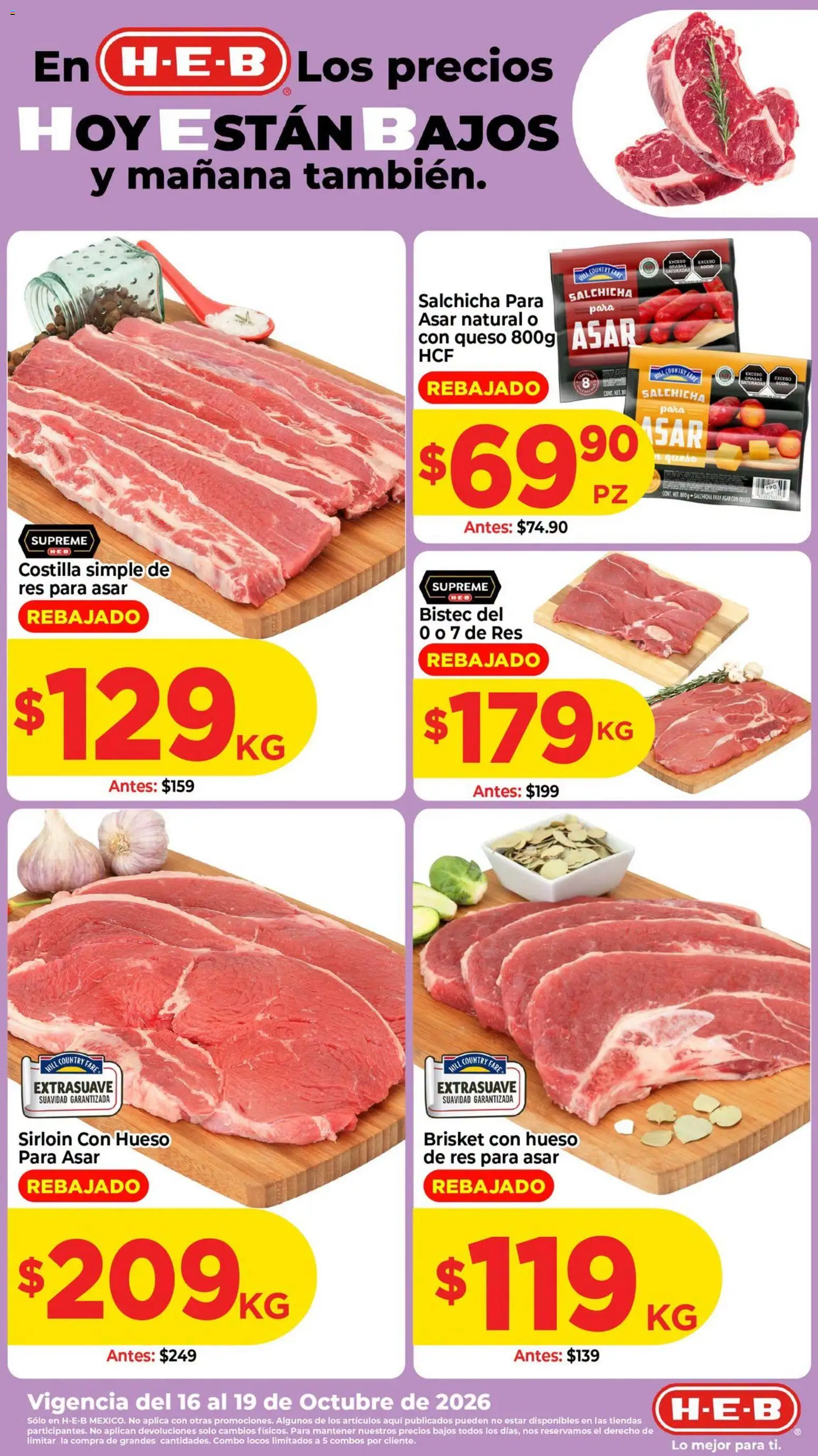 Nuevas ofertas de H-E-B válidas en toda la República Mexicana desde el 16/10/2026. ¡Encuentra las mejores ofertas en H-E-B folleto! | Página: 1