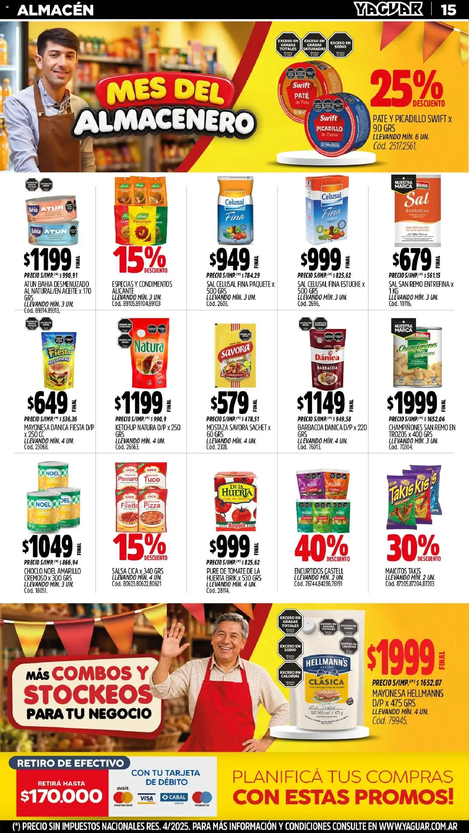 Yaguar - Oferta Semanal Parque Chacabuco │ válido desde el 31/08/2026 | Página: 15 | Productos: Aceite, Ketchup, Paté, Picadillo
