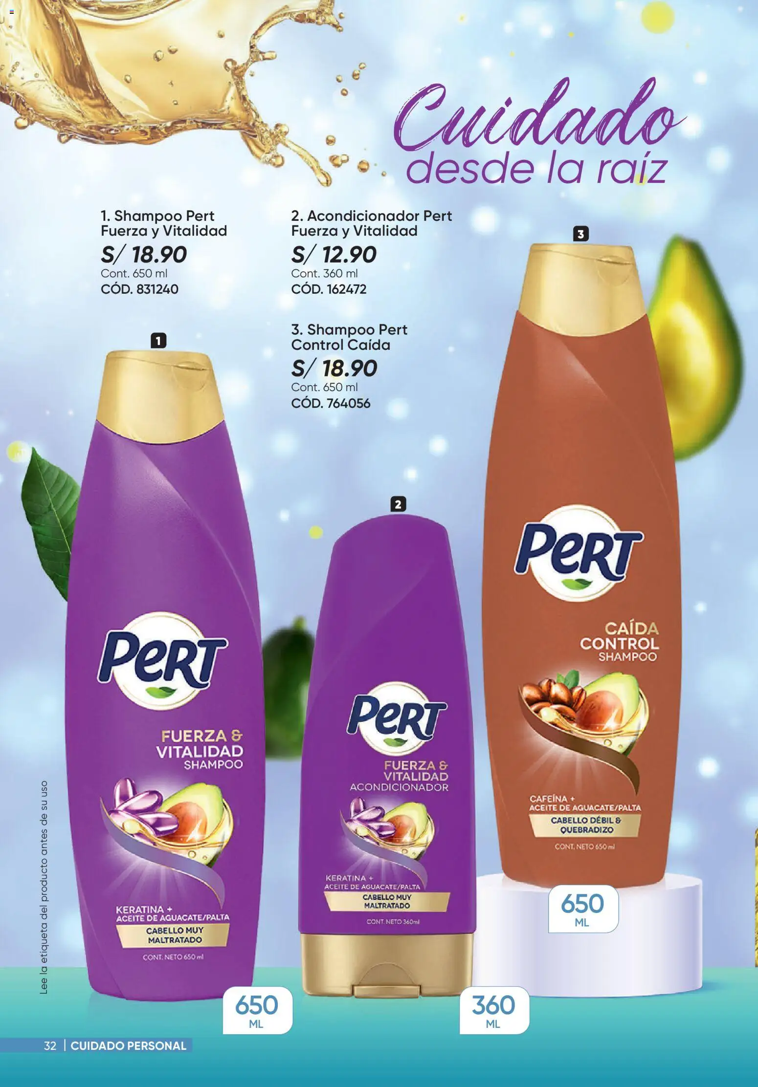 Catálogo Azzorti válido desde 27/07/2026 | Página: 32 | Productos: Shampoo, Acondicionador, Aceite