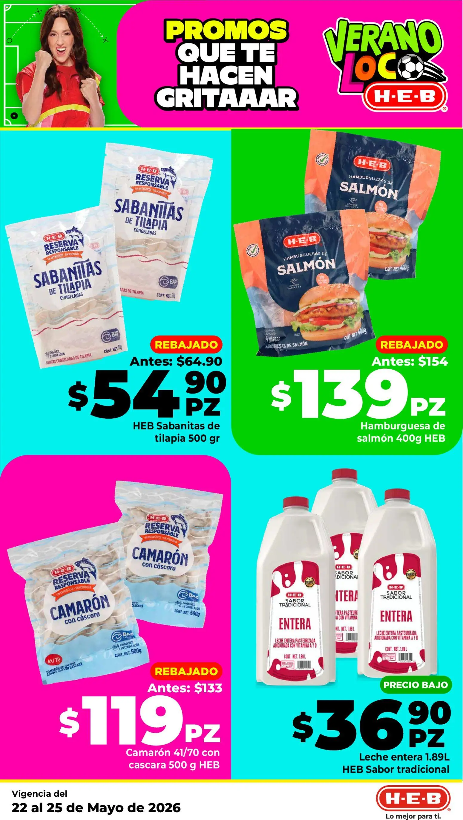 Nuevas ofertas de H-E-B válidas en toda la República Mexicana desde el 21.05.2026. ¡Encuentra las mejores ofertas en H-E-B folleto! | Página: 17 | Productos: Leche, Té