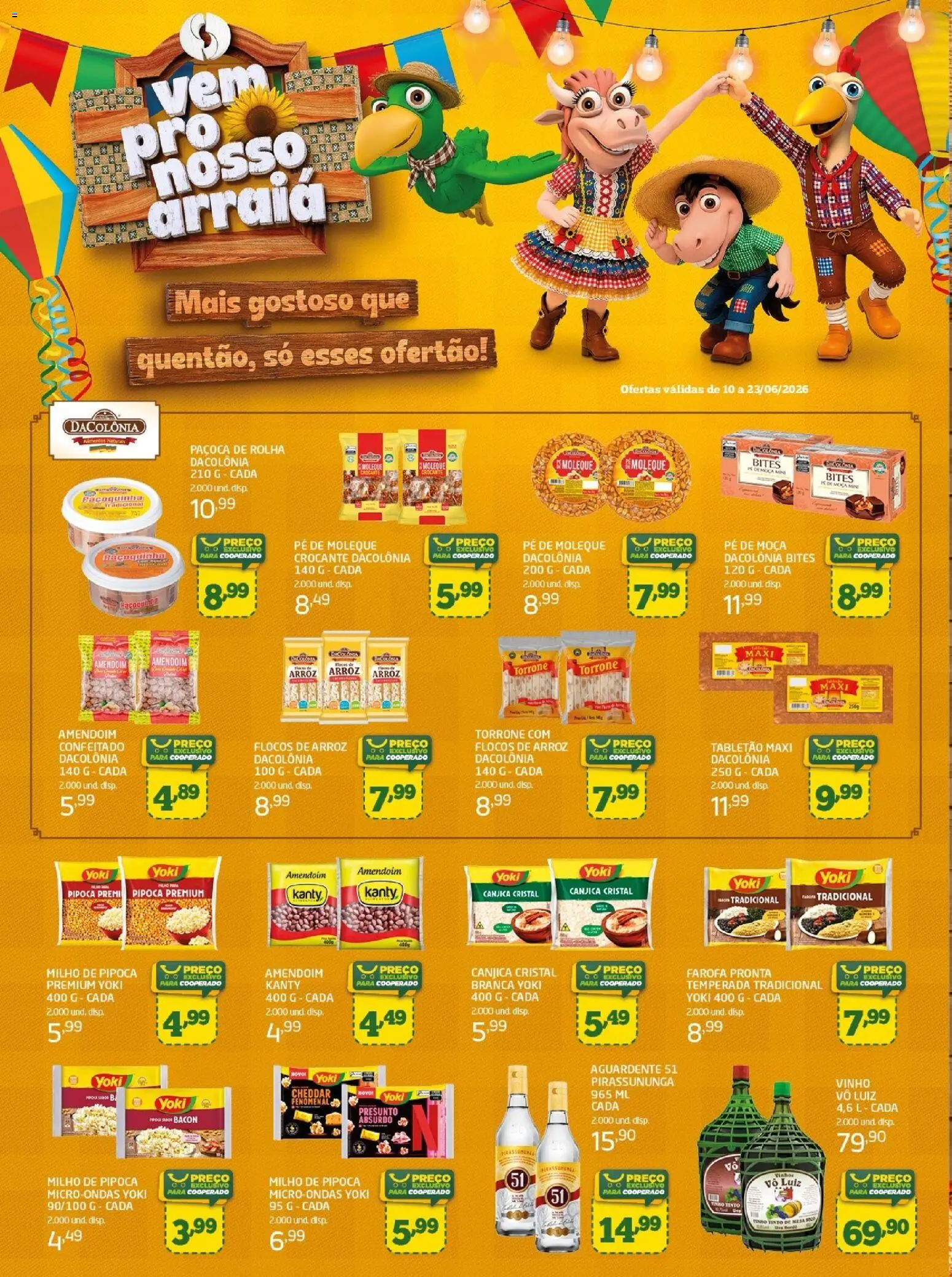 Cooper Folheto - válido de 10.06.2026 | Página: 2 | Produtos: Amendoim, Presunto, Farofa, Paçoca