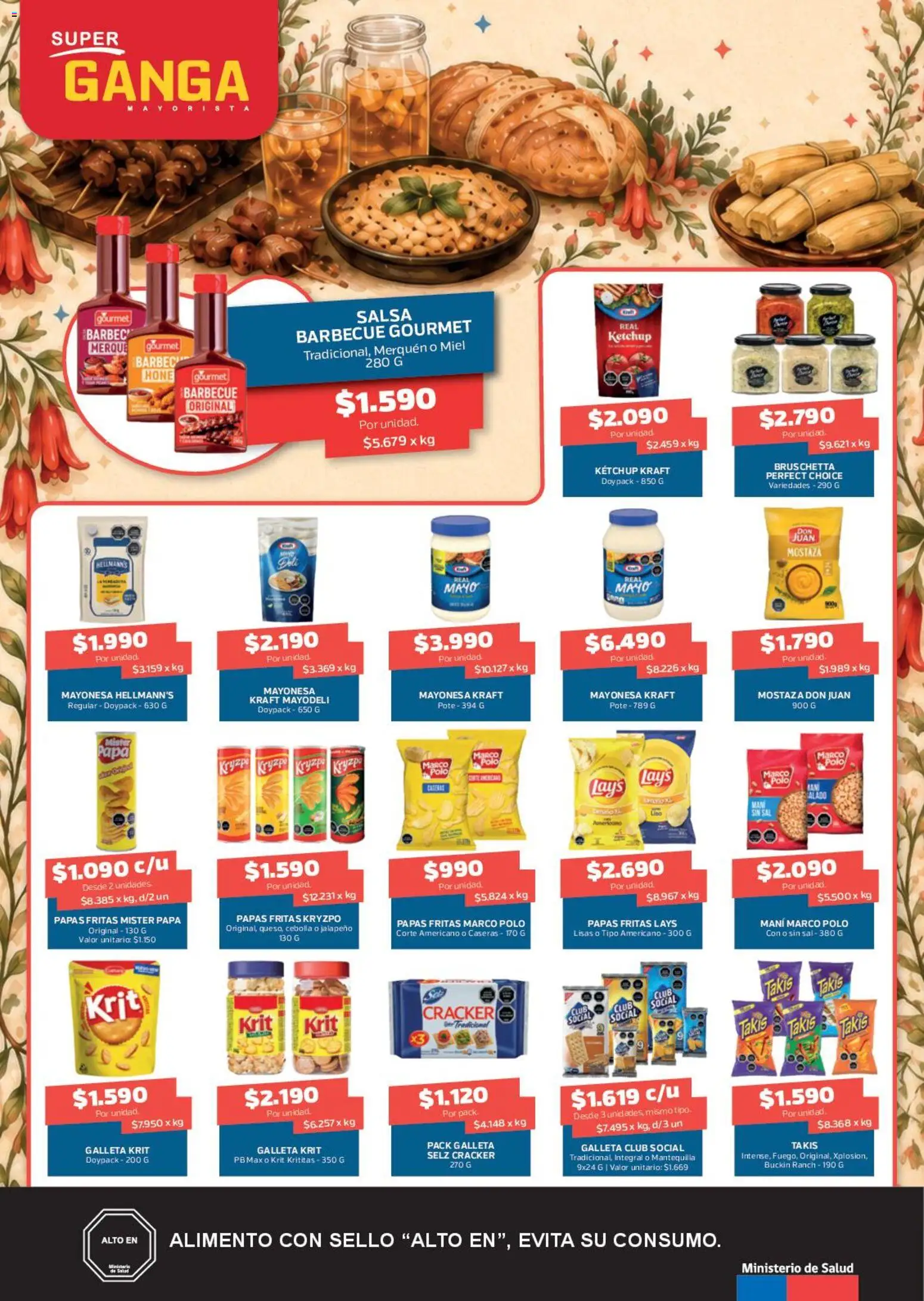 Super Ganga Ofertas │ válido desde el 08.09.2026 | Página: 6 | Productos: Sal, Papas, Ketchup, Mostaza