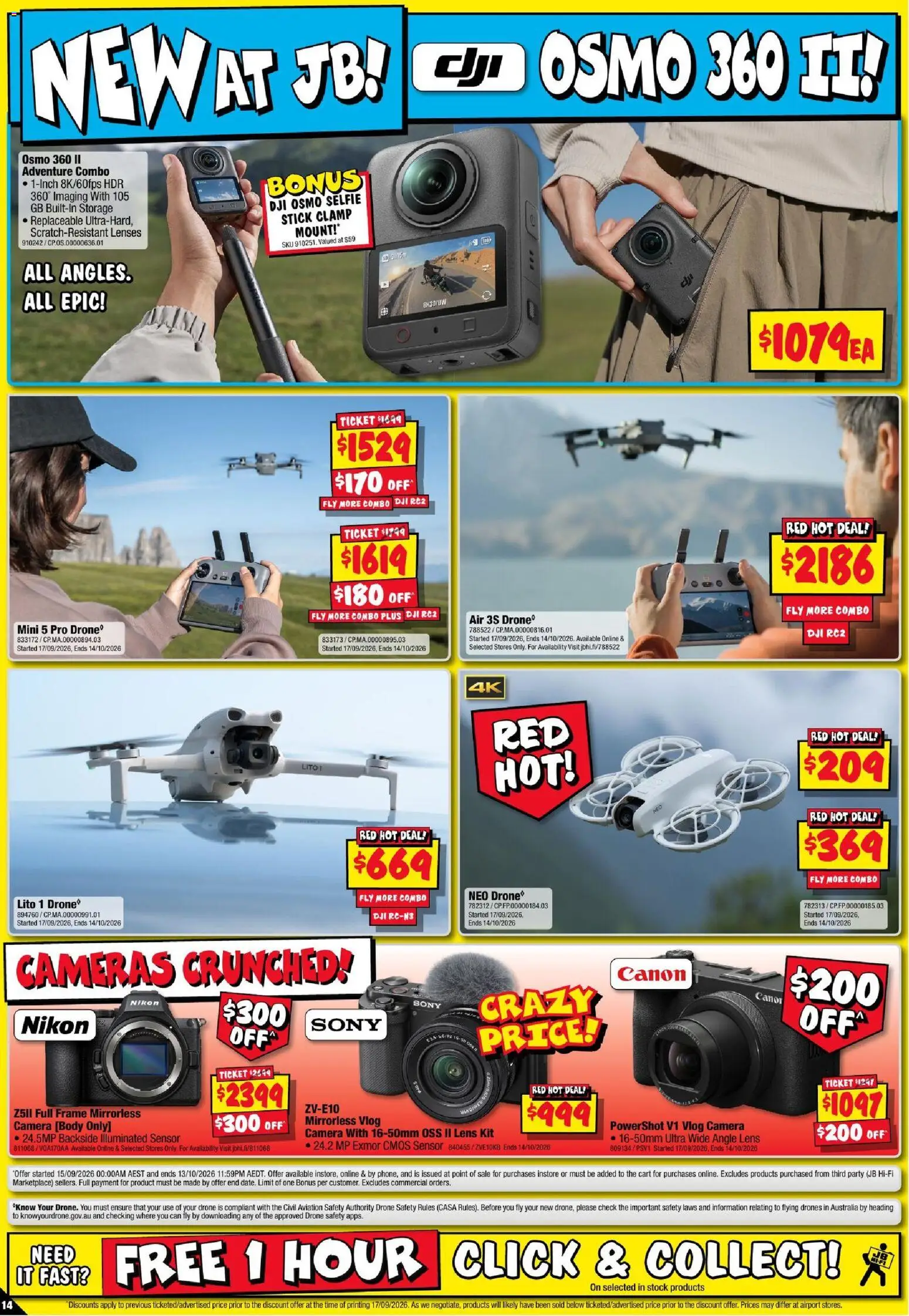 JB Hi-Fi catalogue - valid from 24/09/2026 | Page: 14 | Products: Cart, Camera