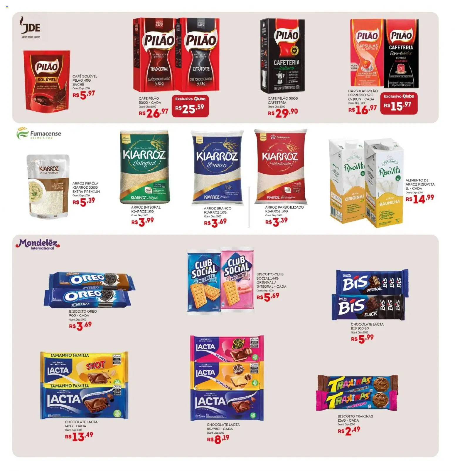 Bistek Supermercados Folheto - válido de 22.04.2026 | Página: 4 | Produtos: Biscoito, Chocolate, Café pilão, Café solúvel