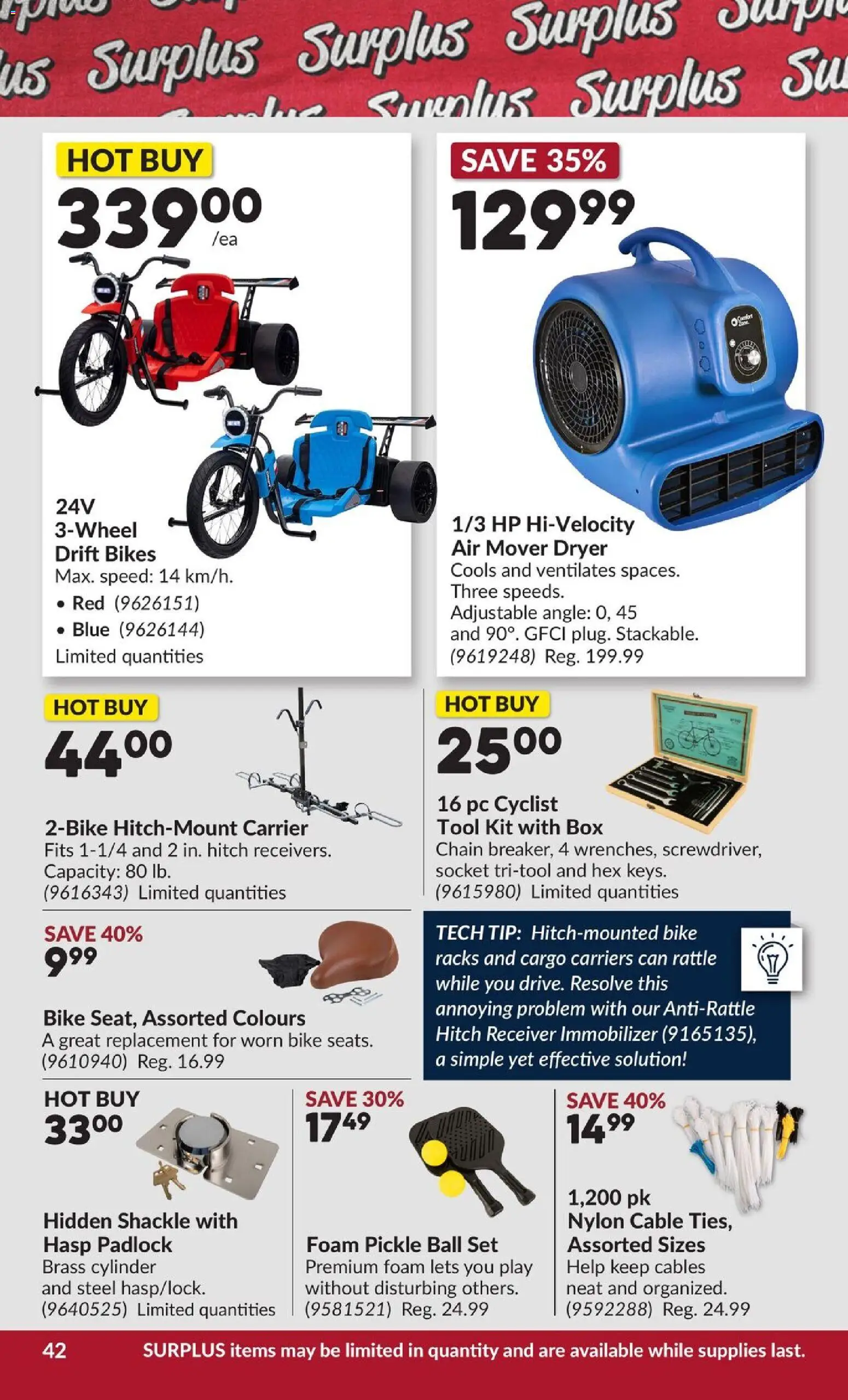 Princess Auto flyer valid from Aug 11, 2026 | Page: 49 | Products: PC, Cable, Dryer, Socket