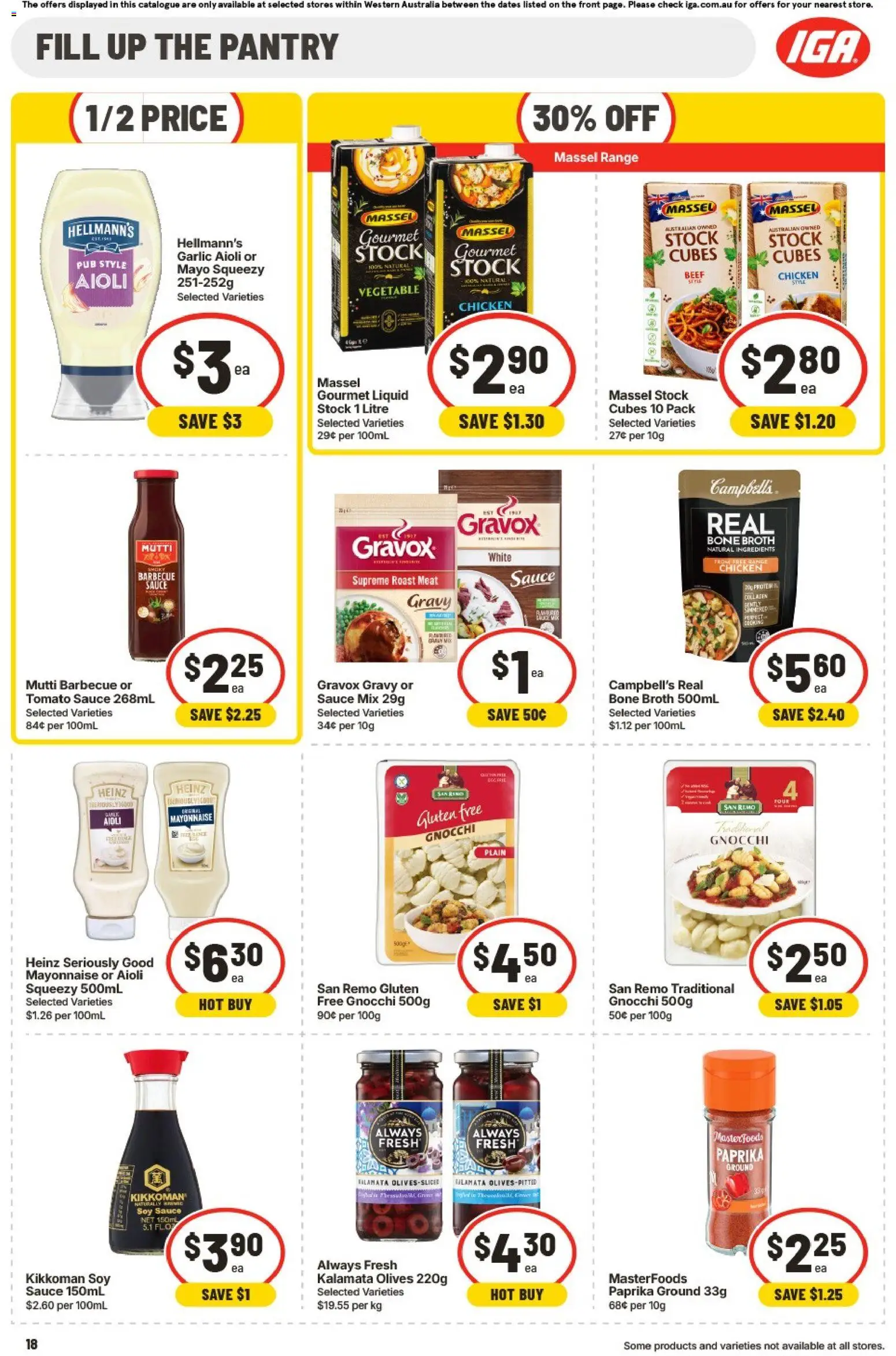 IGA catalogue - valid from 01/07/2026 | Page: 18 | Products: Beef, Olives, Garlic, Collagen
