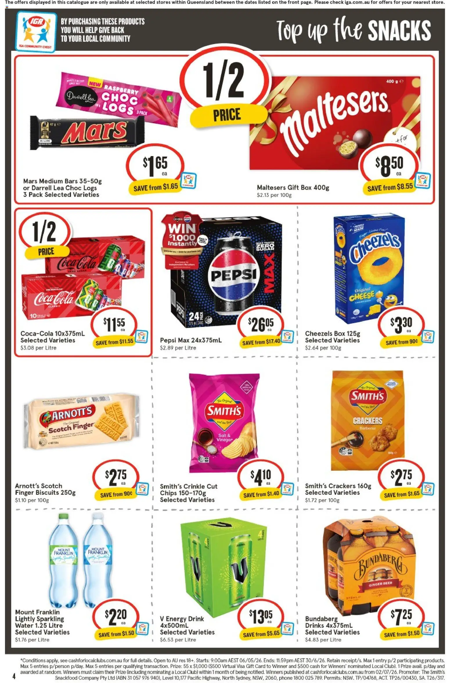 IGA catalogue - valid from 03.06.2026 | Page: 5 | Products: Box, Cheese, Pepsi, Chips