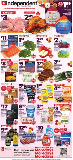 Preview of Independent Grocer weekly flyer / circulaire from shop Independent Grocer valid from Oct 1, 2026