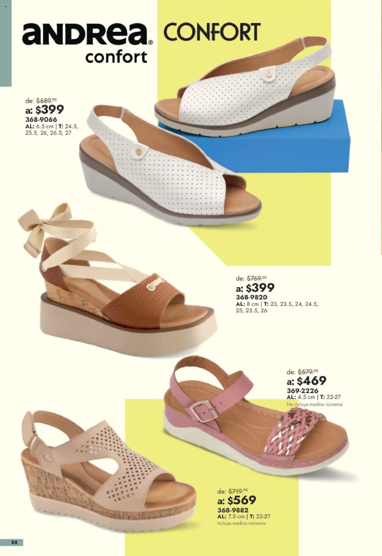 Nuevas ofertas de Andrea válidas en toda la República Mexicana desde el 26/07/2026. ¡Encuentra las mejores ofertas en Andrea catálogo Outlet! | Página: 88