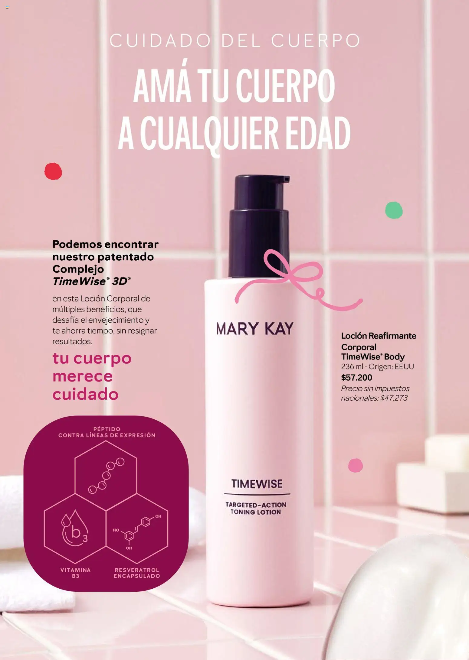 Mary Kay - ¡Día de la Madre! │ válido desde el 23/09/2026 | Página: 42 | Productos: Body, Loción, Loción corporal, Té