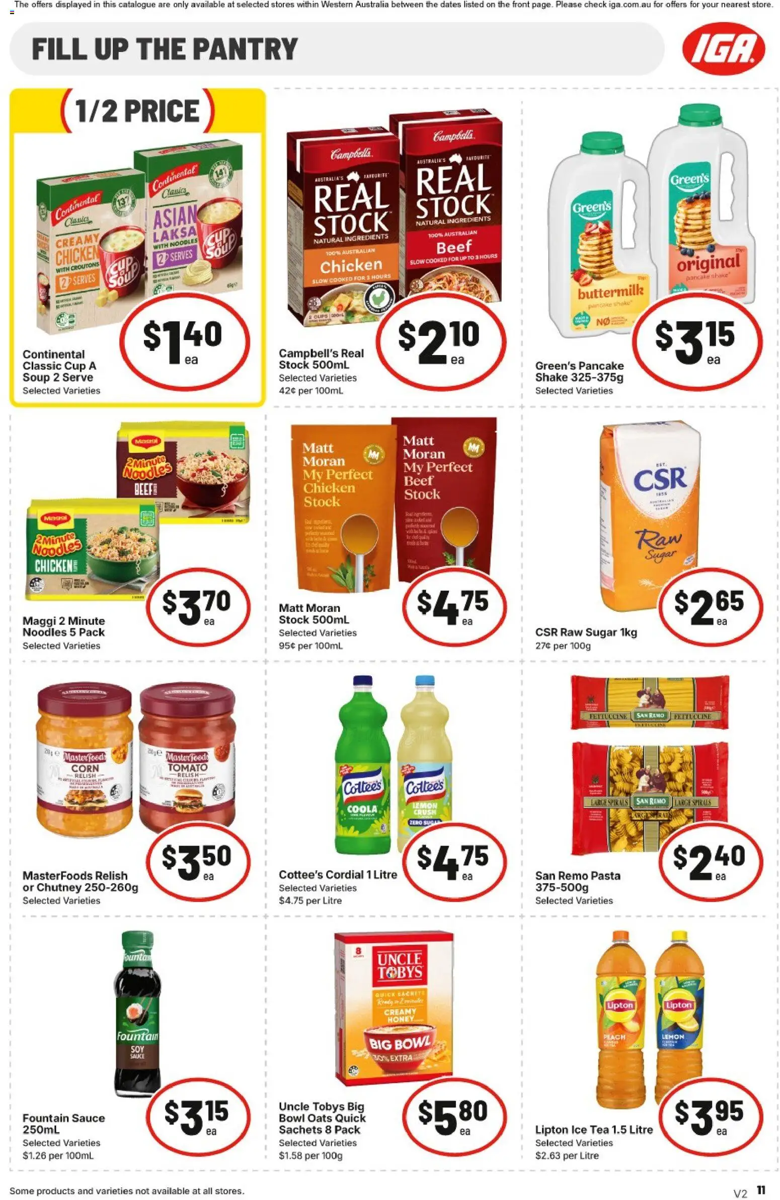 IGA catalogue - valid from 08/07/2026 | Page: 11 | Products: Tea, Relish, Fountain, Peach