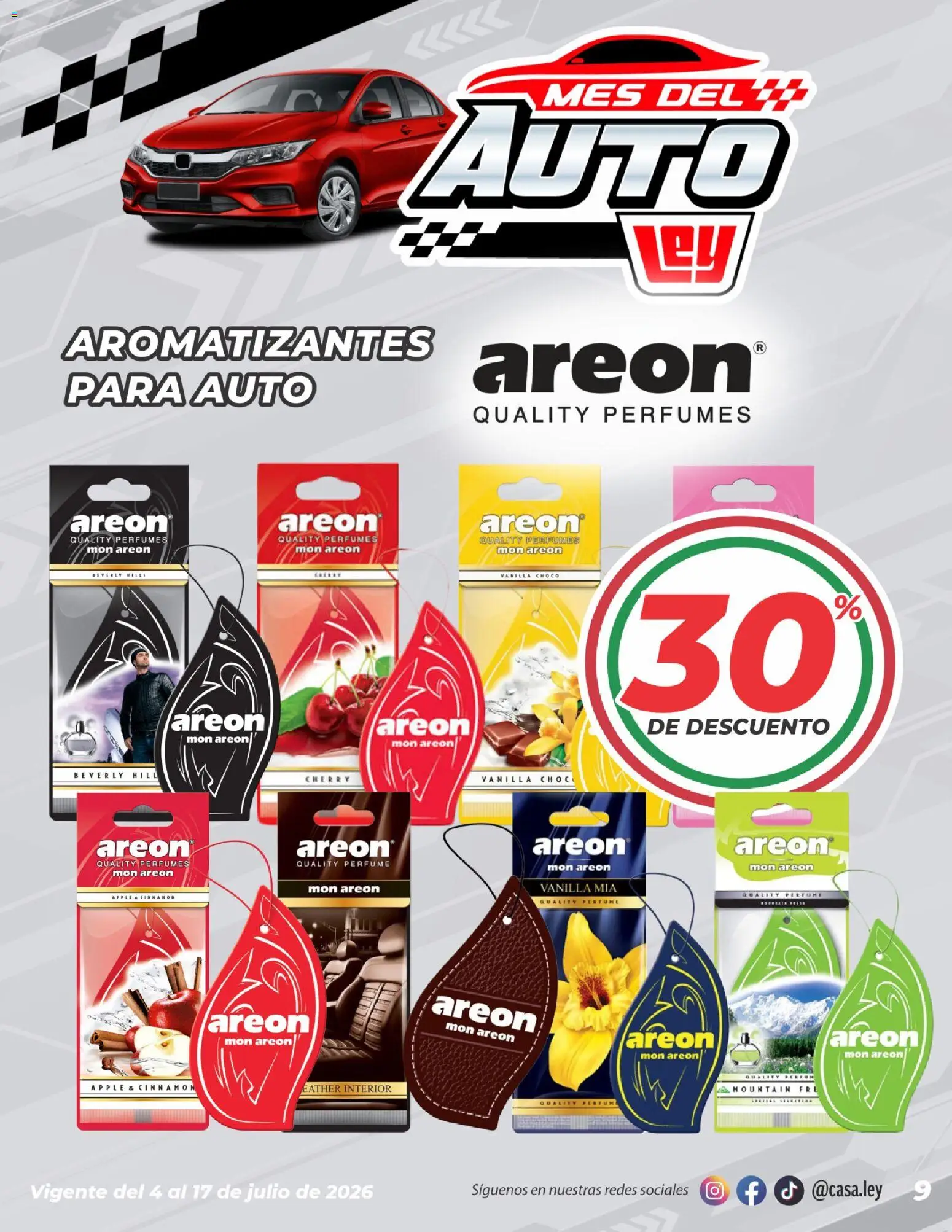 Nuevas ofertas de Casa Ley válidas en toda la República Mexicana desde el 04/07/2026. ¡Encuentra las mejores ofertas en Casa Ley folleto Mes del auto! | Página: 9 | Productos: Perfume