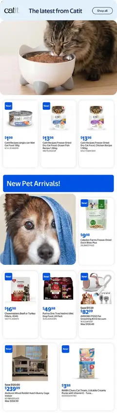 Preview of Walmart flyer - The Pet Event from shop Walmart valid from 30.04.2026 | Page: 10 | Products: Fish, Beef, Turkey, Chicken