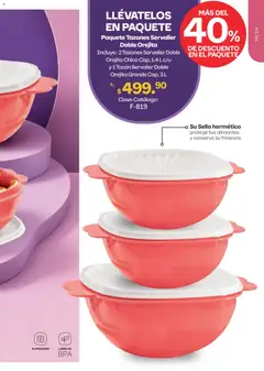 Vista previa de Tupperware catálogo, nuevo folleto de la tienda, válido en México a partir del 13/07/2026 | Página: 107 | Productos: Mesa