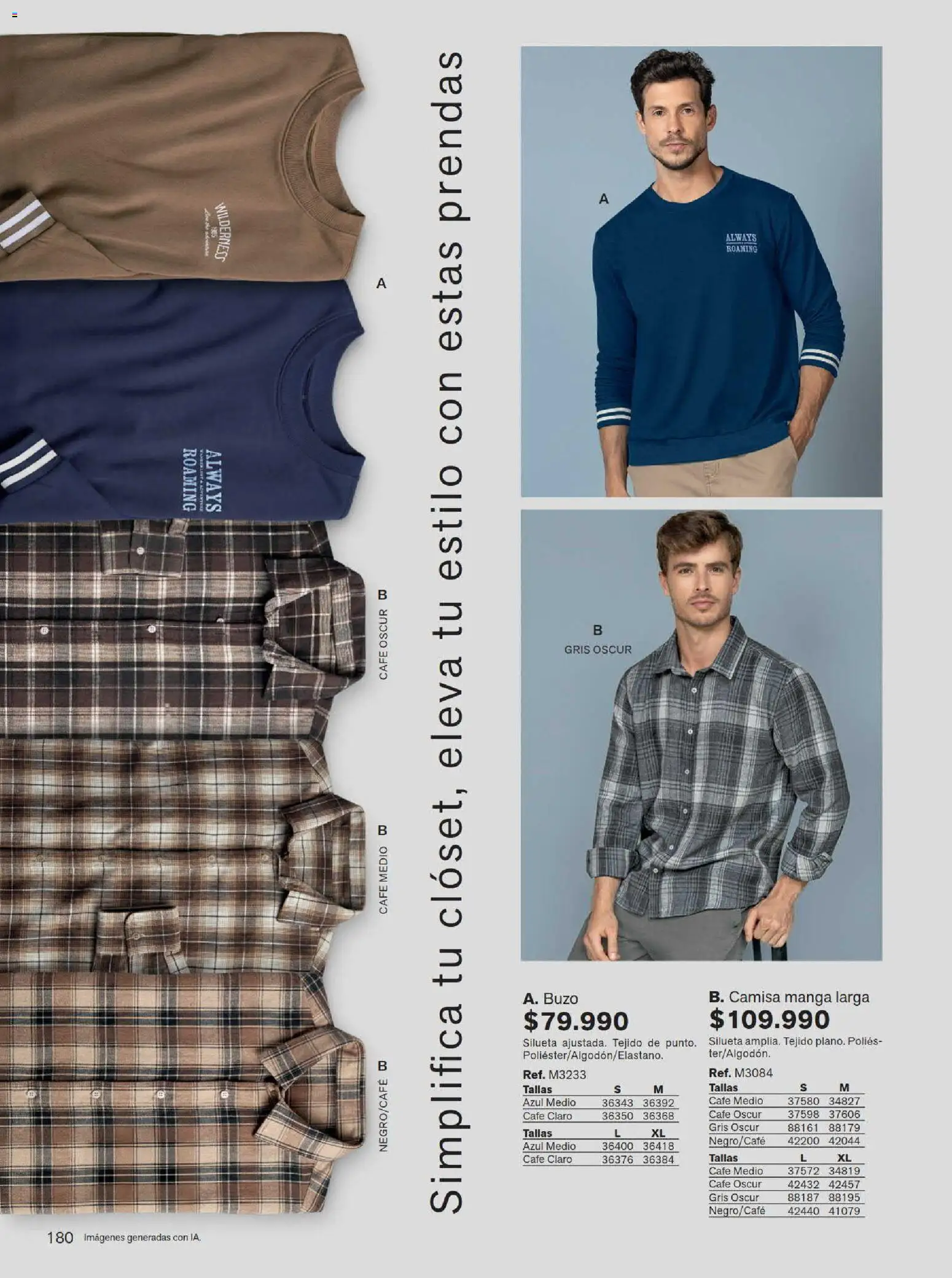 Leonisa revista - valida desde el 15/07/2026 | Página: 180 | Productos: Buzo, Camisa, Café